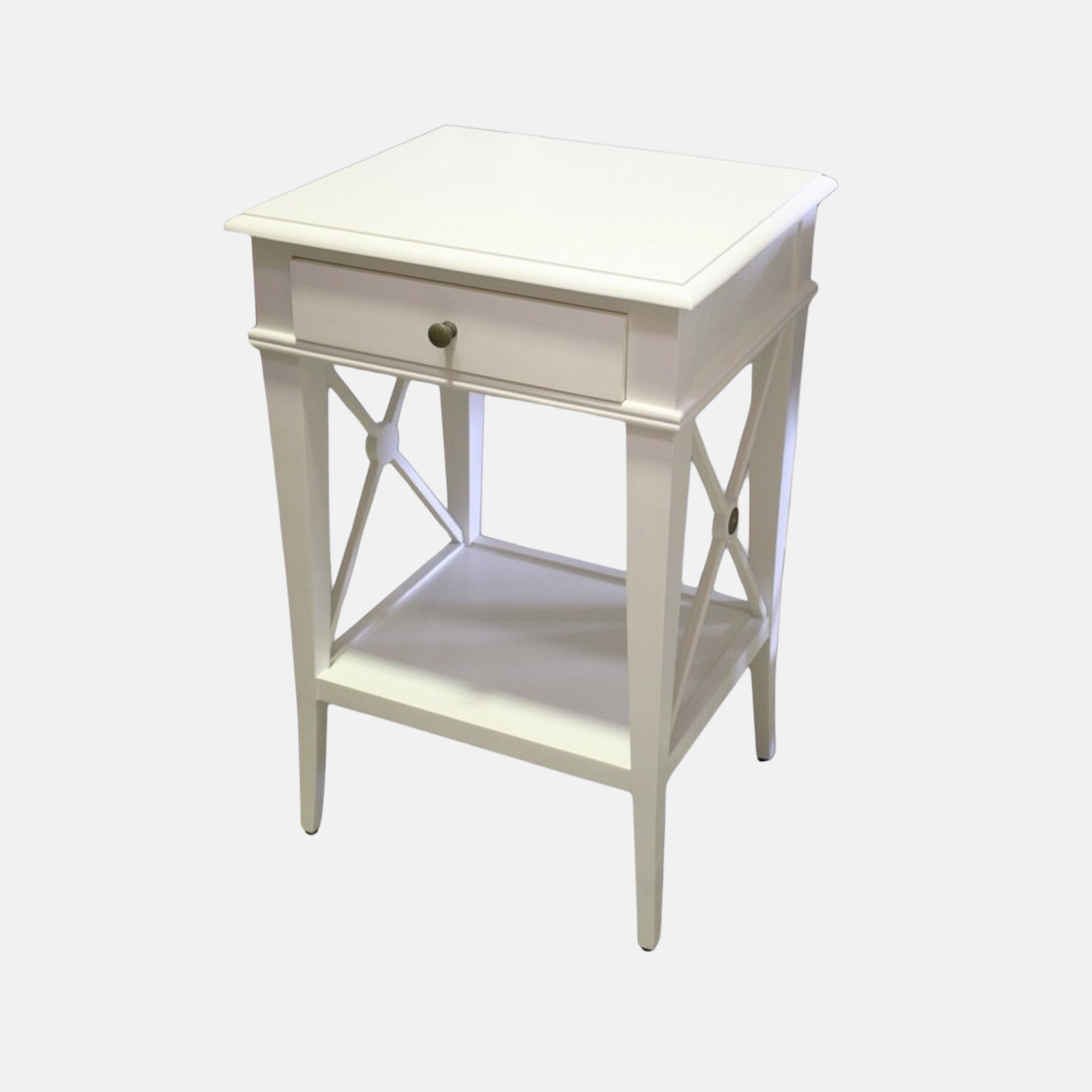 Lauren Bedside - White