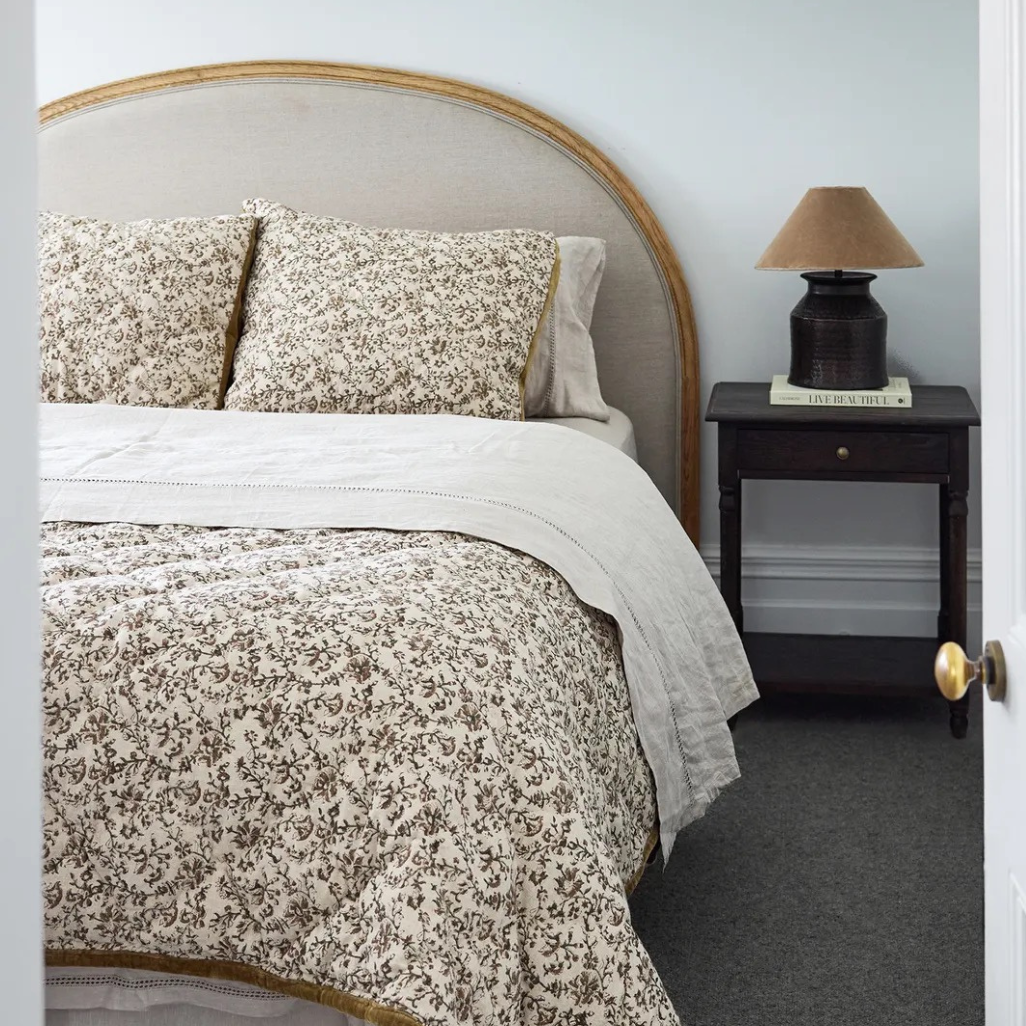Lilibeth Floral Quilt - Olive