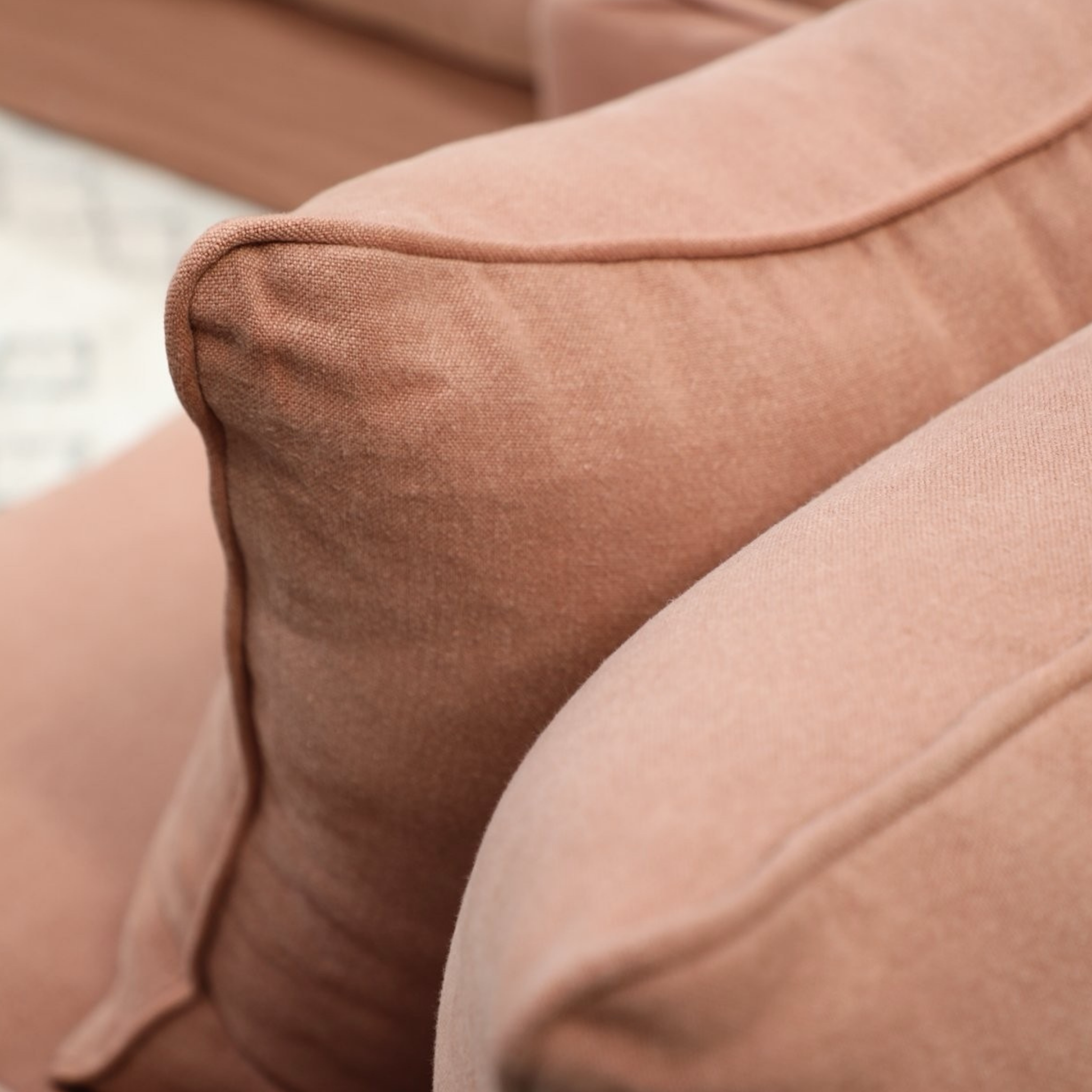 Lotus Slipcover Armchair - Brick