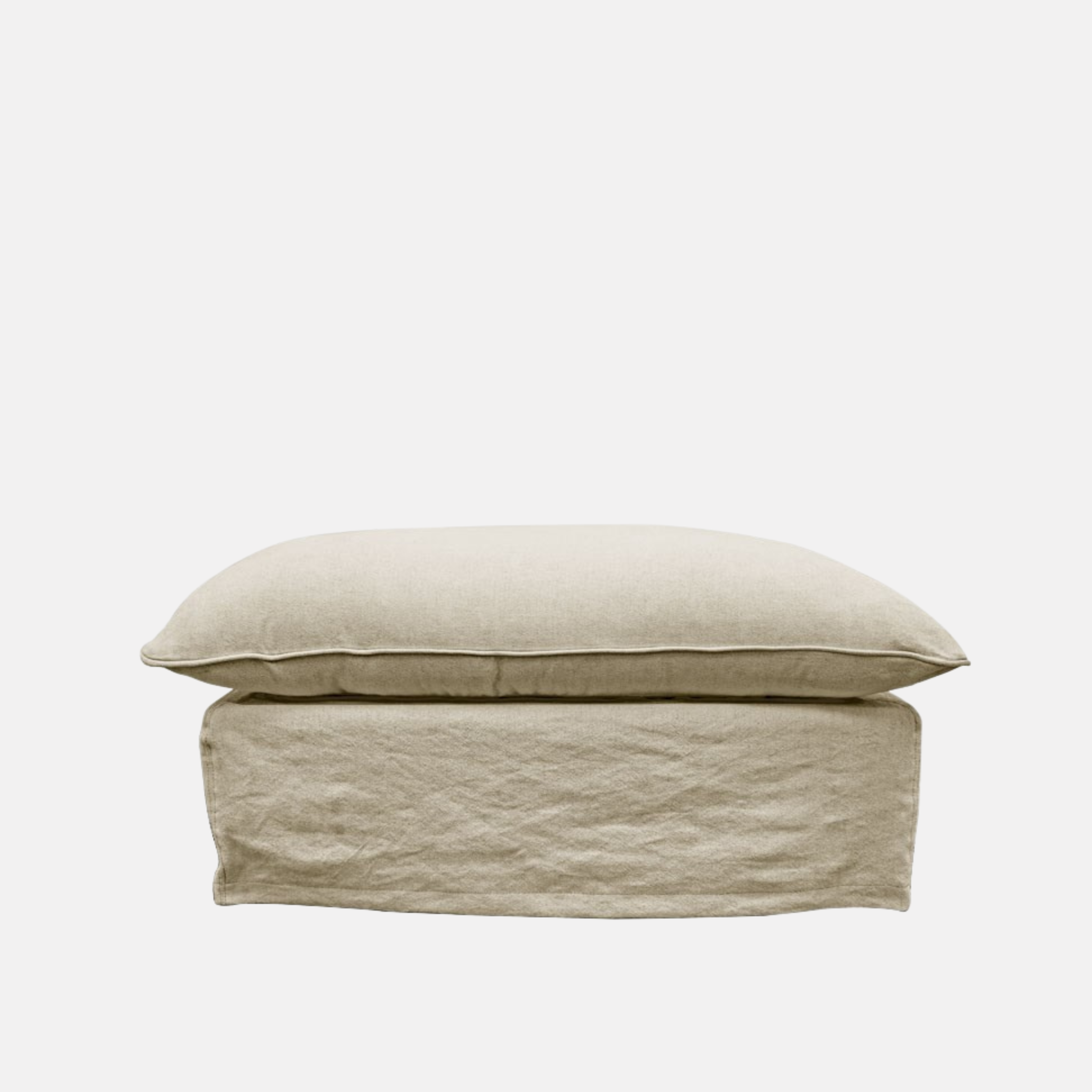 Lotus Ottoman - Oatmeal