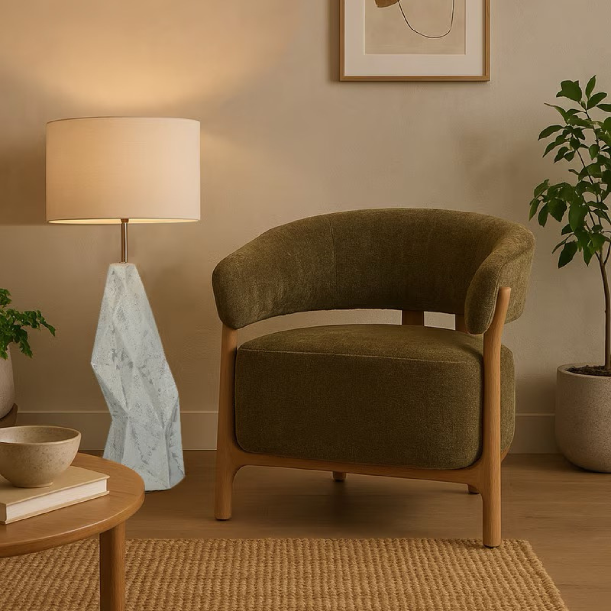 Luca Armchair - Olive