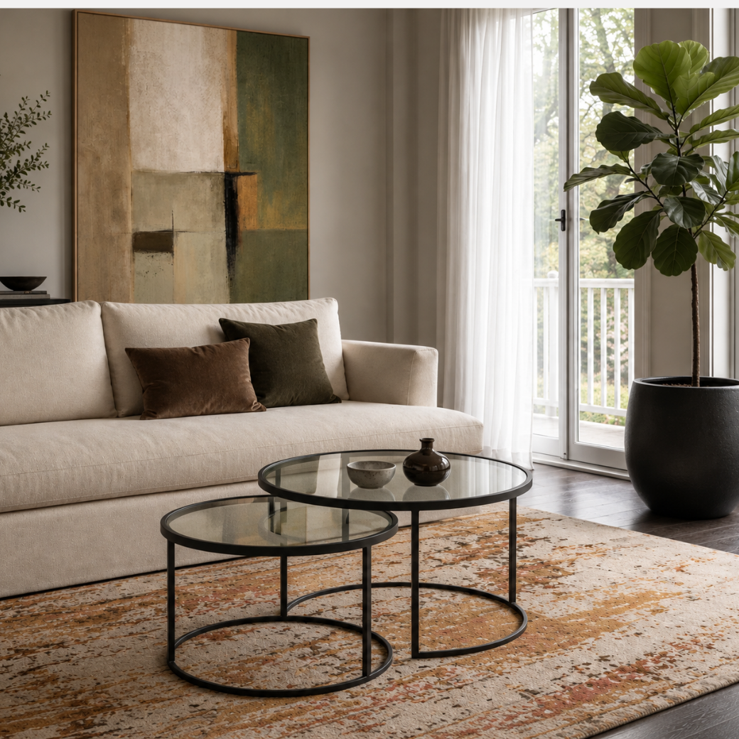 Luca Nesting Coffee Tables – Black