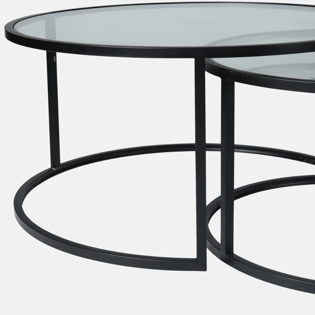 Luca Nesting Coffee Tables – Black
