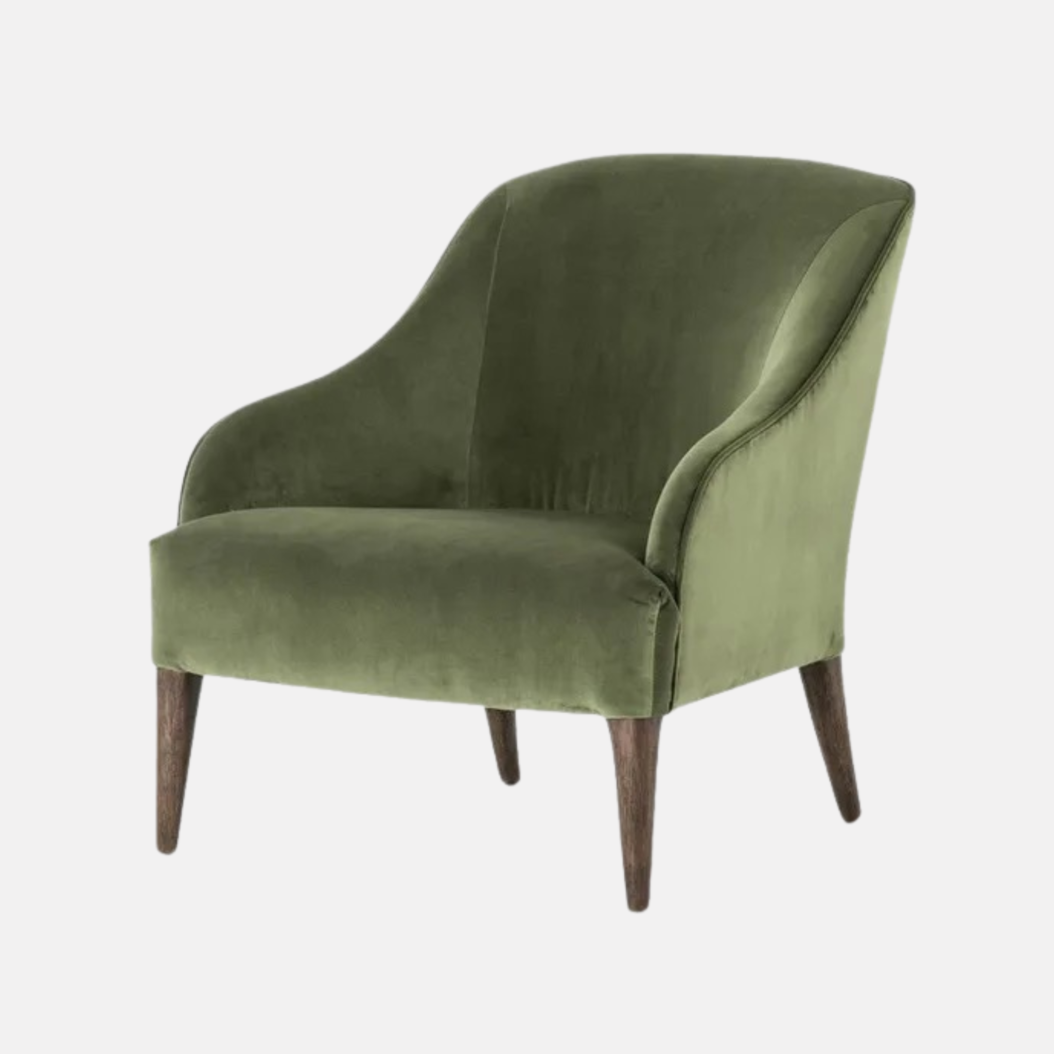 Lupita Velvet Chair - Olive