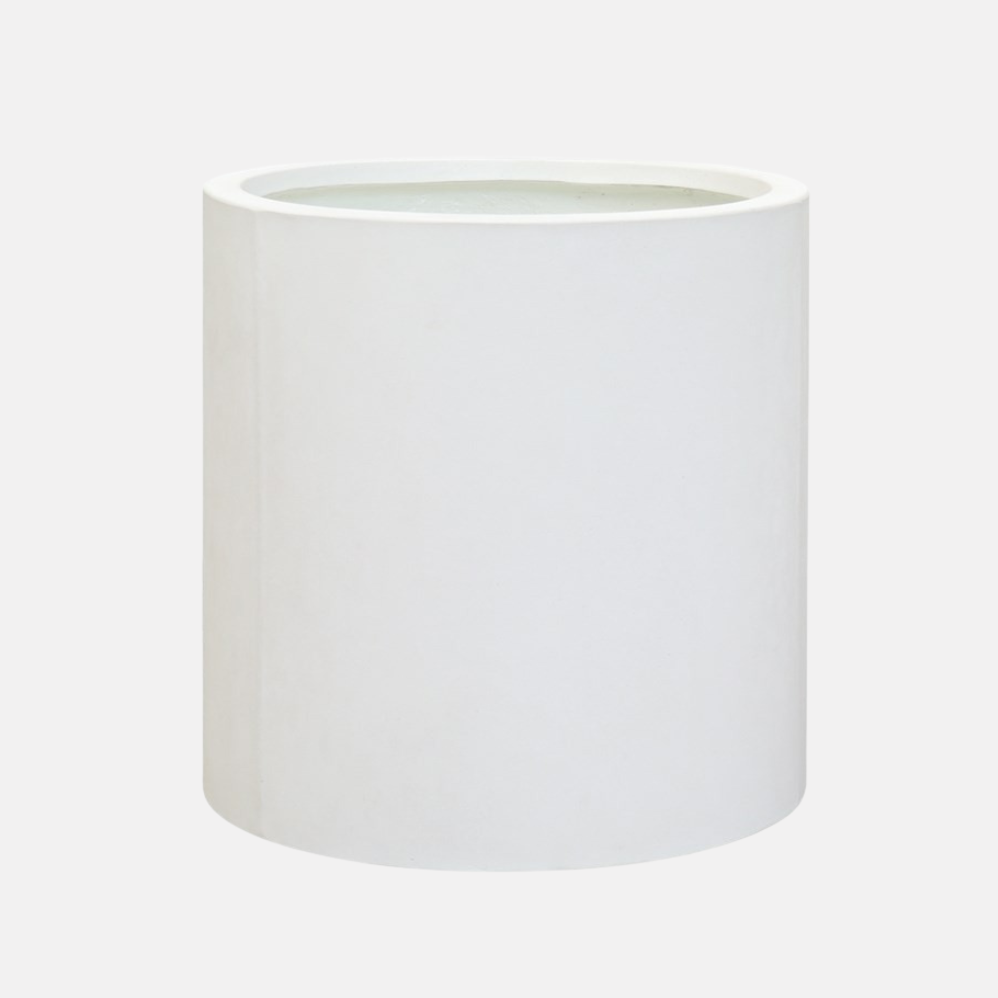 Mikonui Cylinder Planter - White Cement