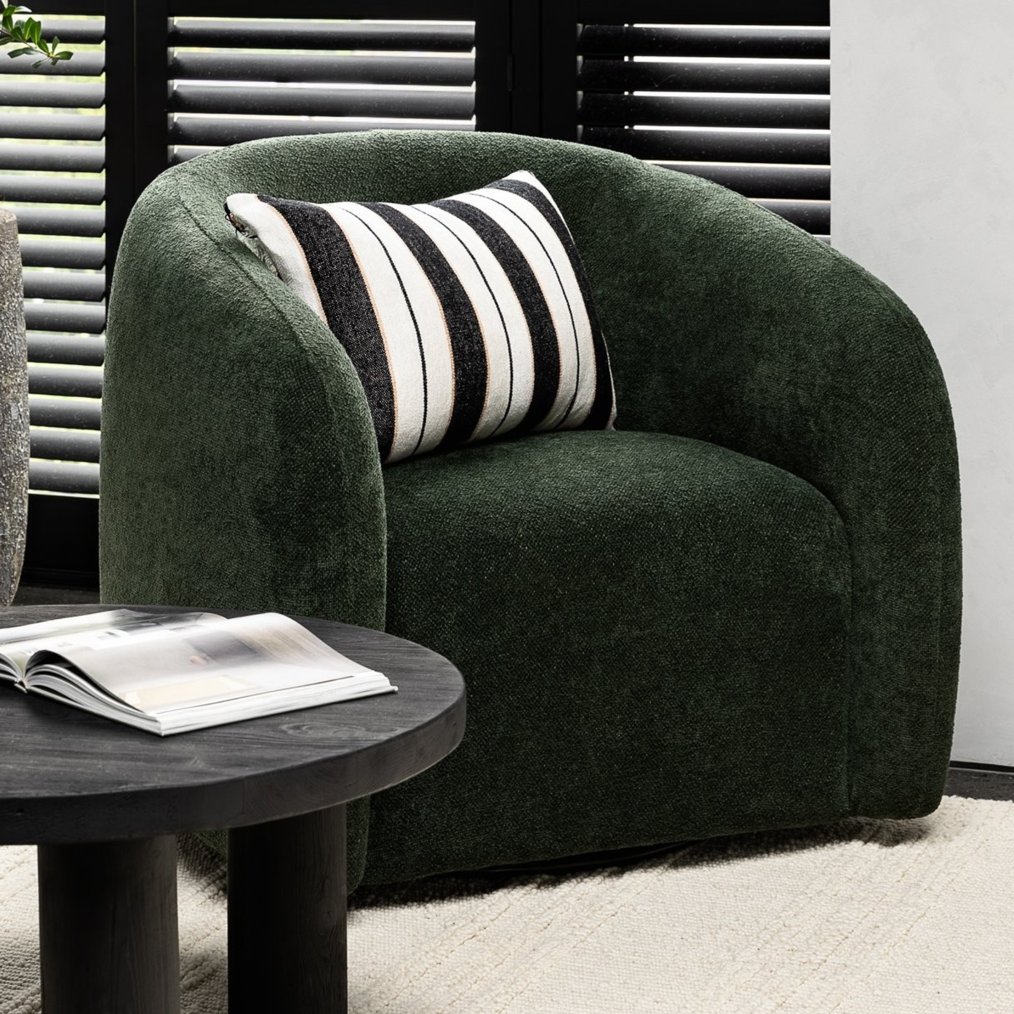 Max Swivel Armchair - Green