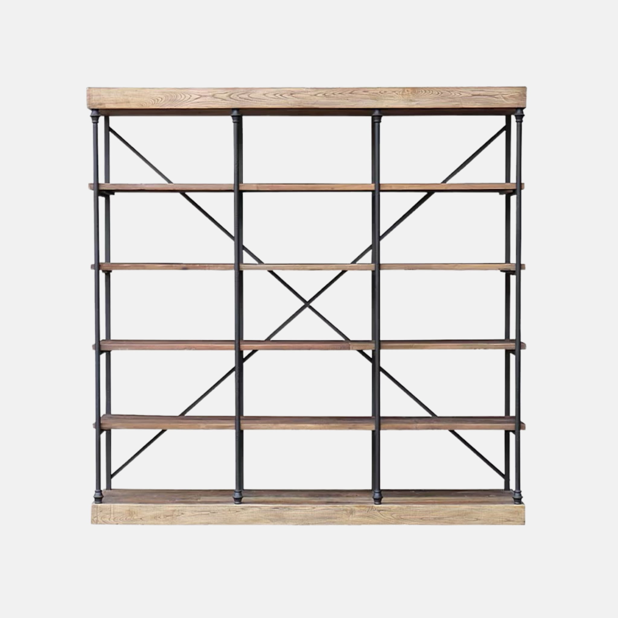 Miller Elm & Iron Shelves - Large