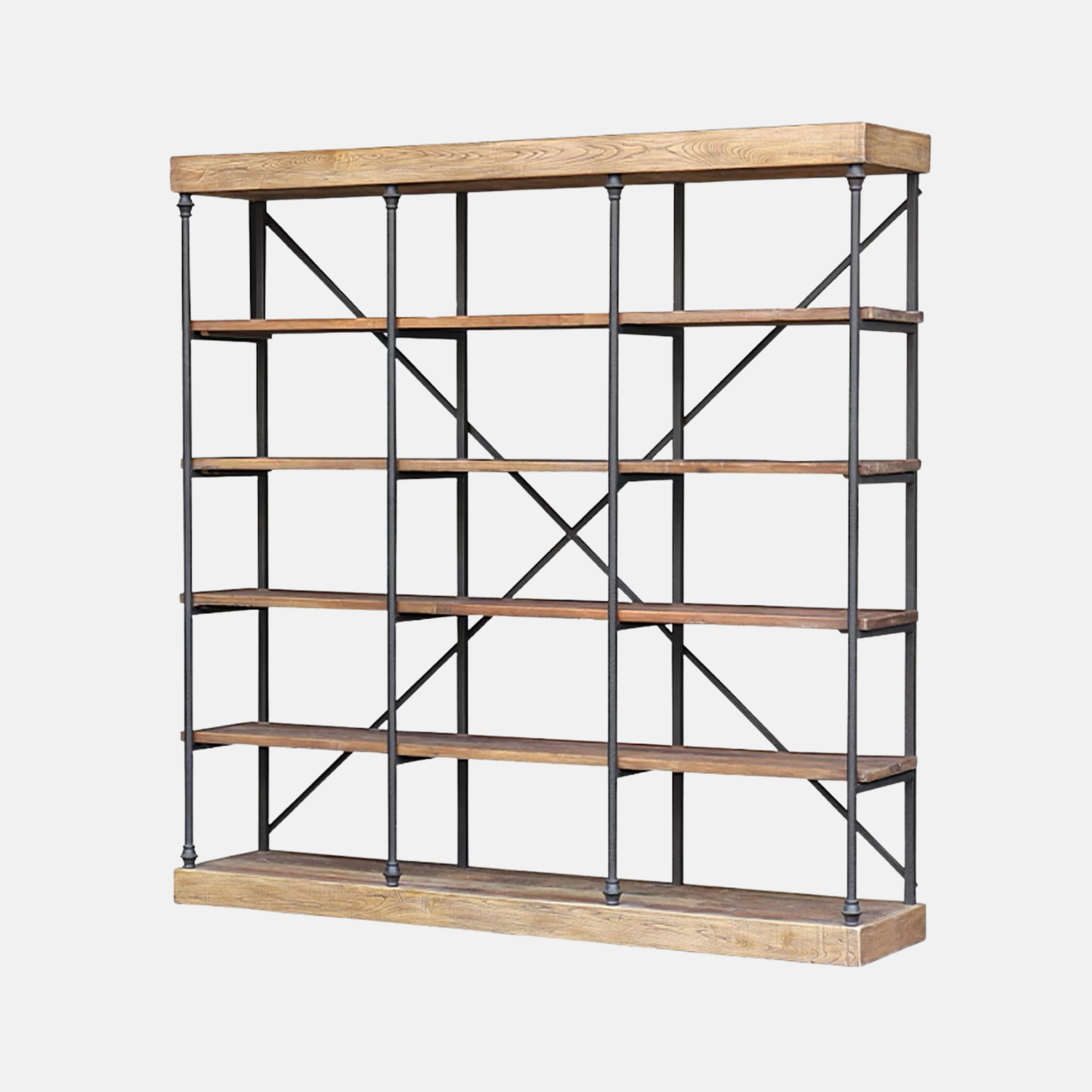 Miller Elm & Iron Shelves - Large
