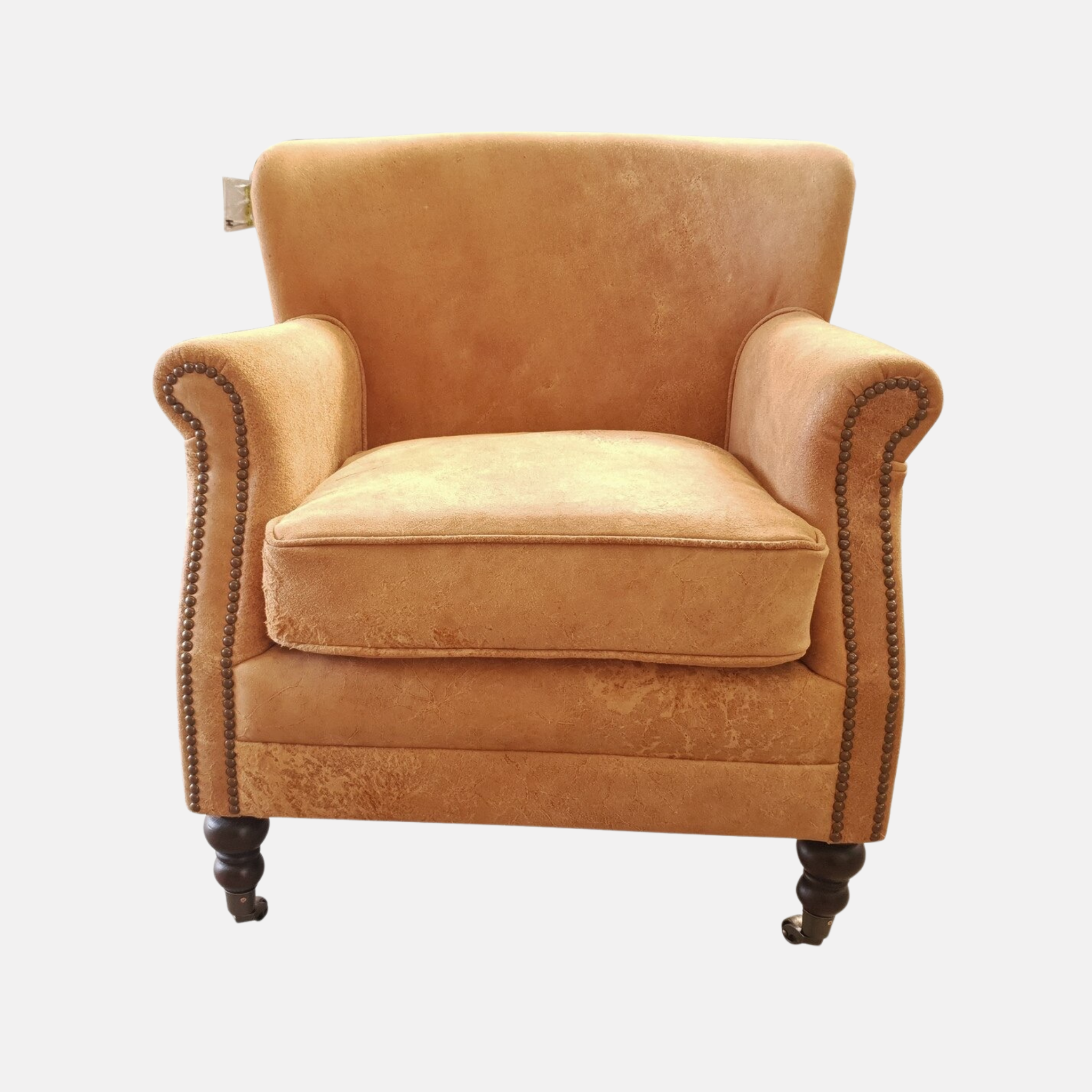 Mortimer Leather Armchair - Destroyed Camel