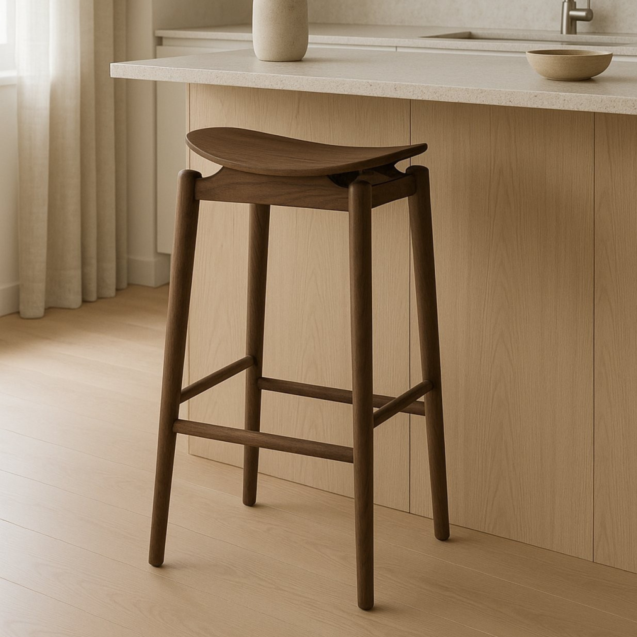 Oslo Barstool Walnut