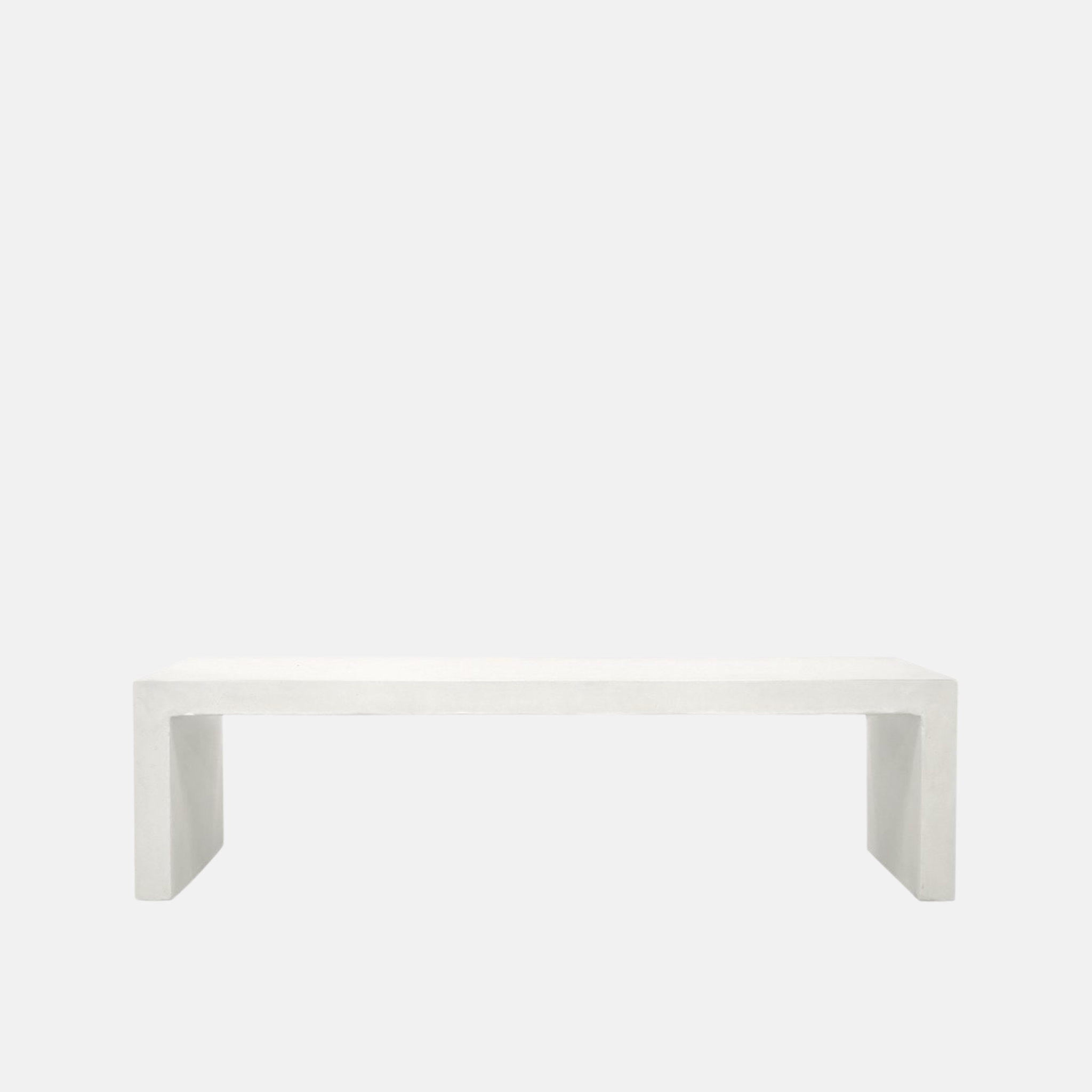 Palma Outdoor Concrete Bench - White