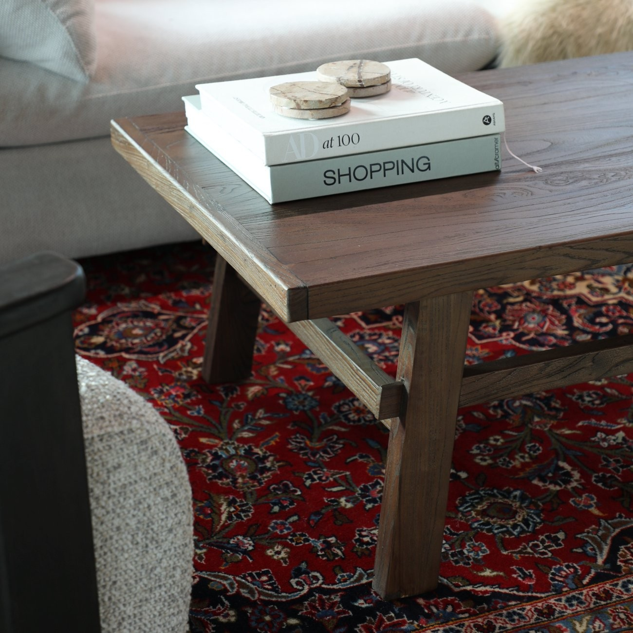 Parq Rectangle Coffee Table - Walnut