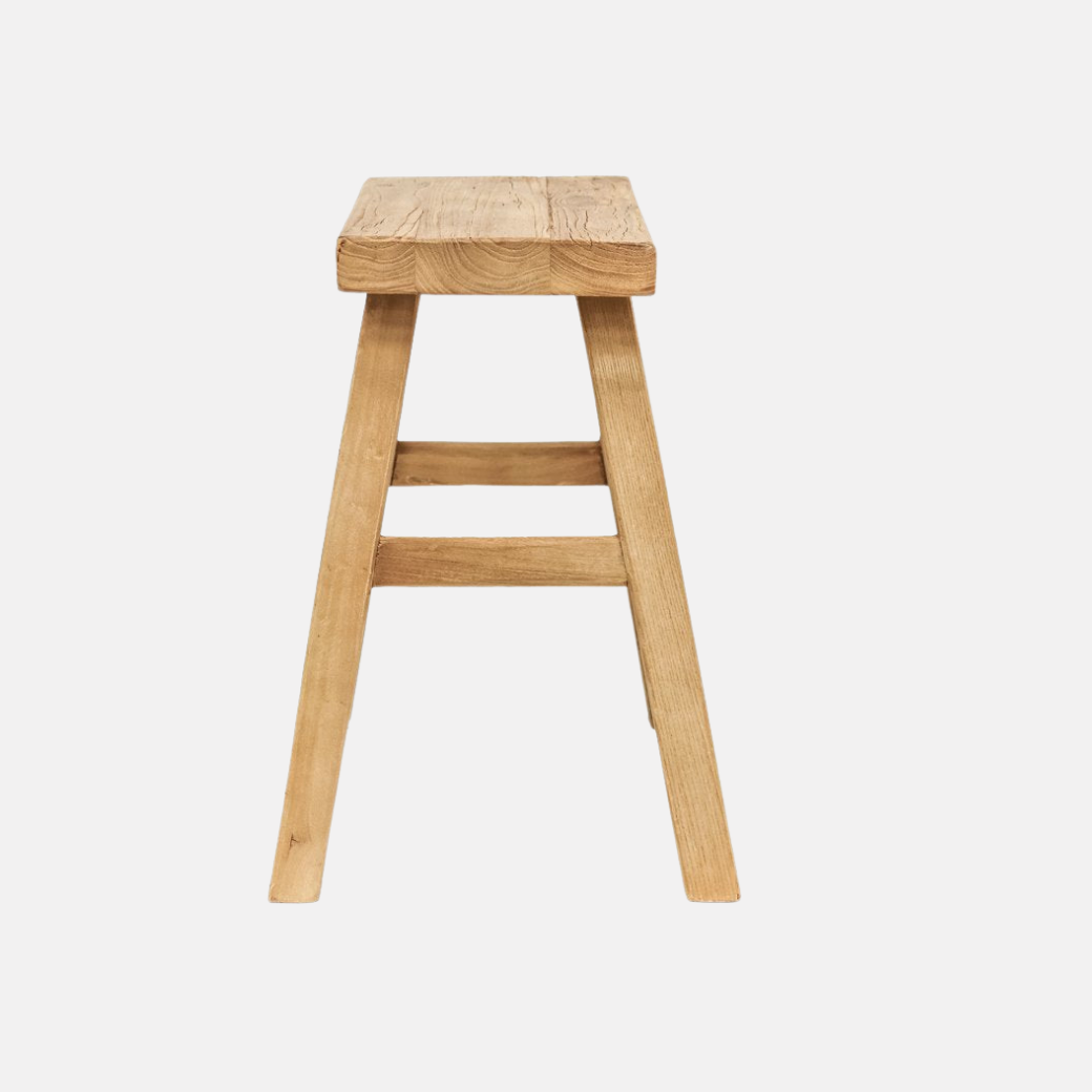 Parq Rectangle Stool - Natural