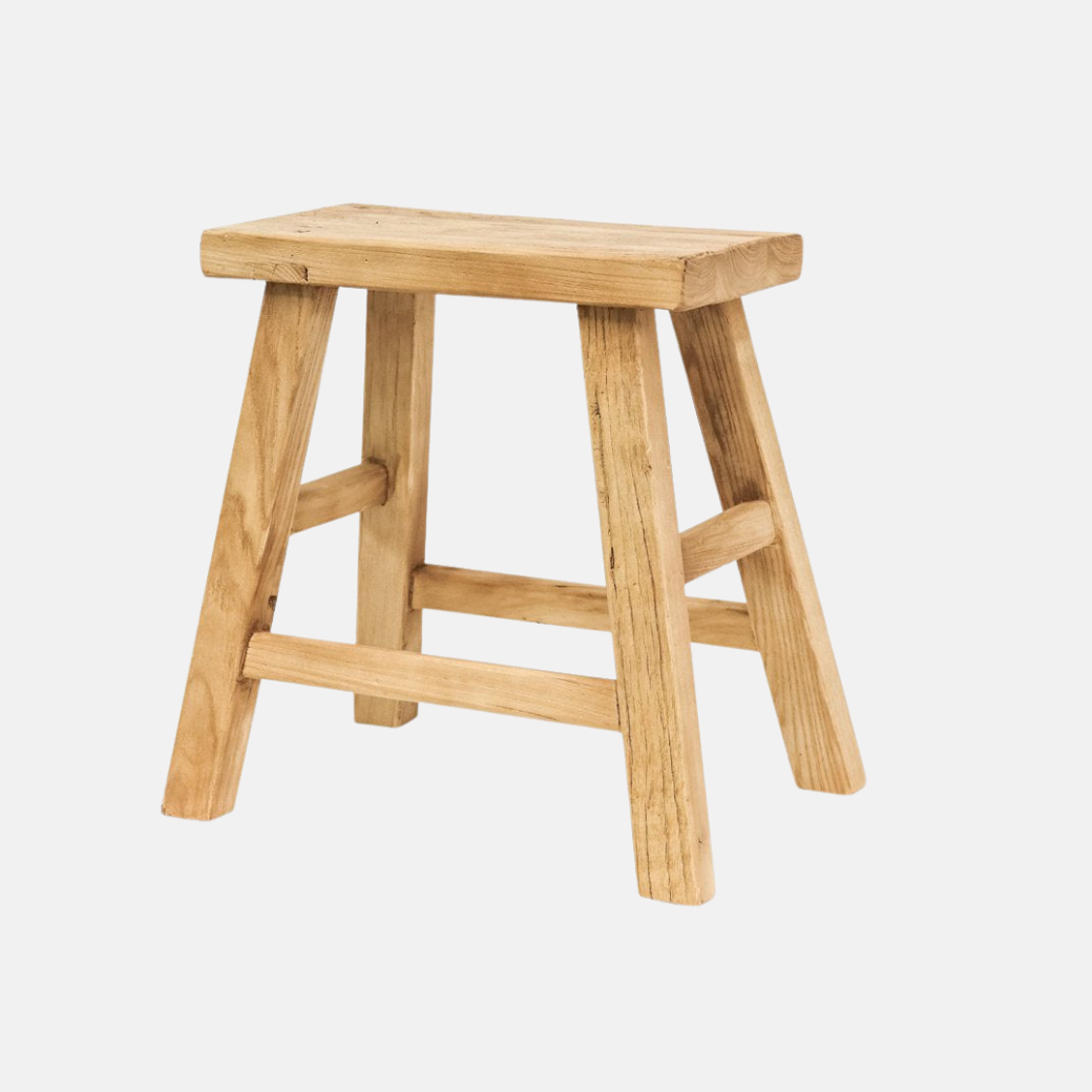 Parq Rectangle Stool - Natural