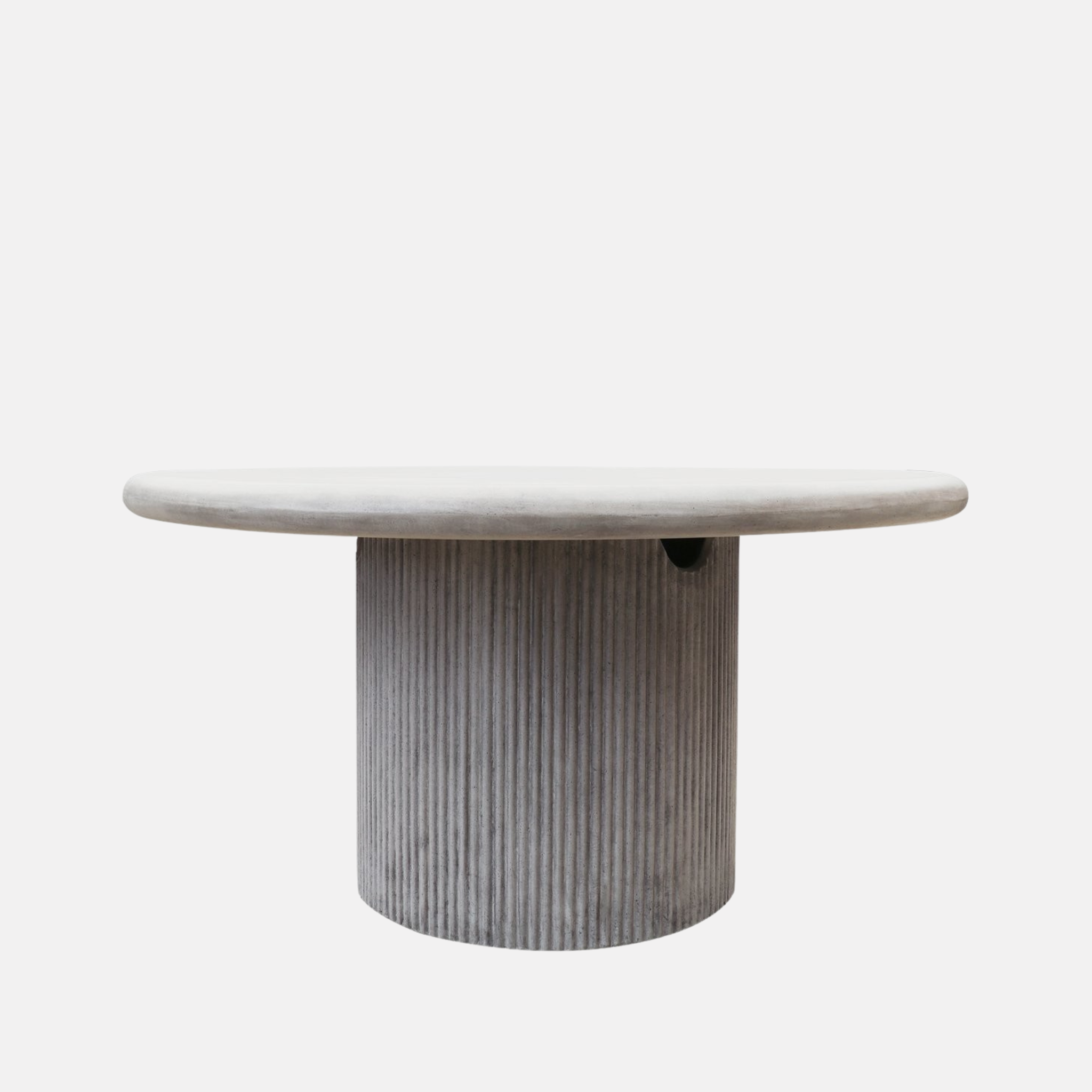 PATRAS ROUND CONCRETE TABLE - GREY