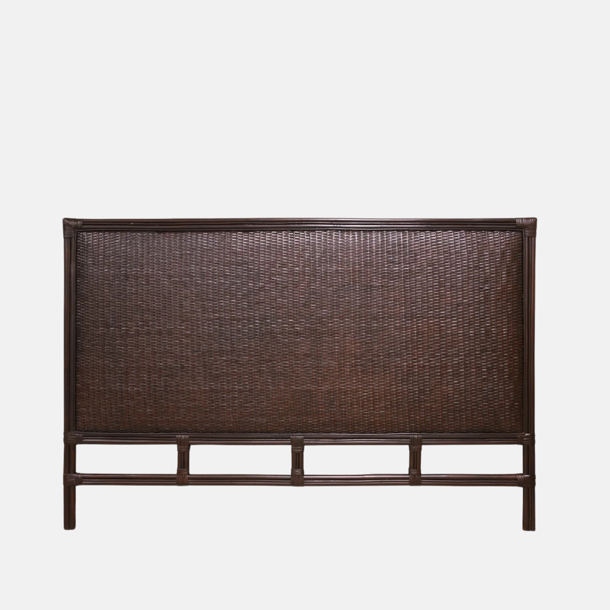 Plantation Rattan Bedhead King/SK - Chocolate