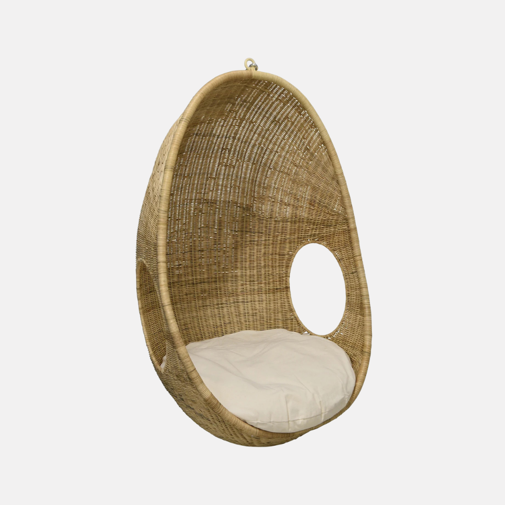 Indoor Hanging Pod Chair - Natural