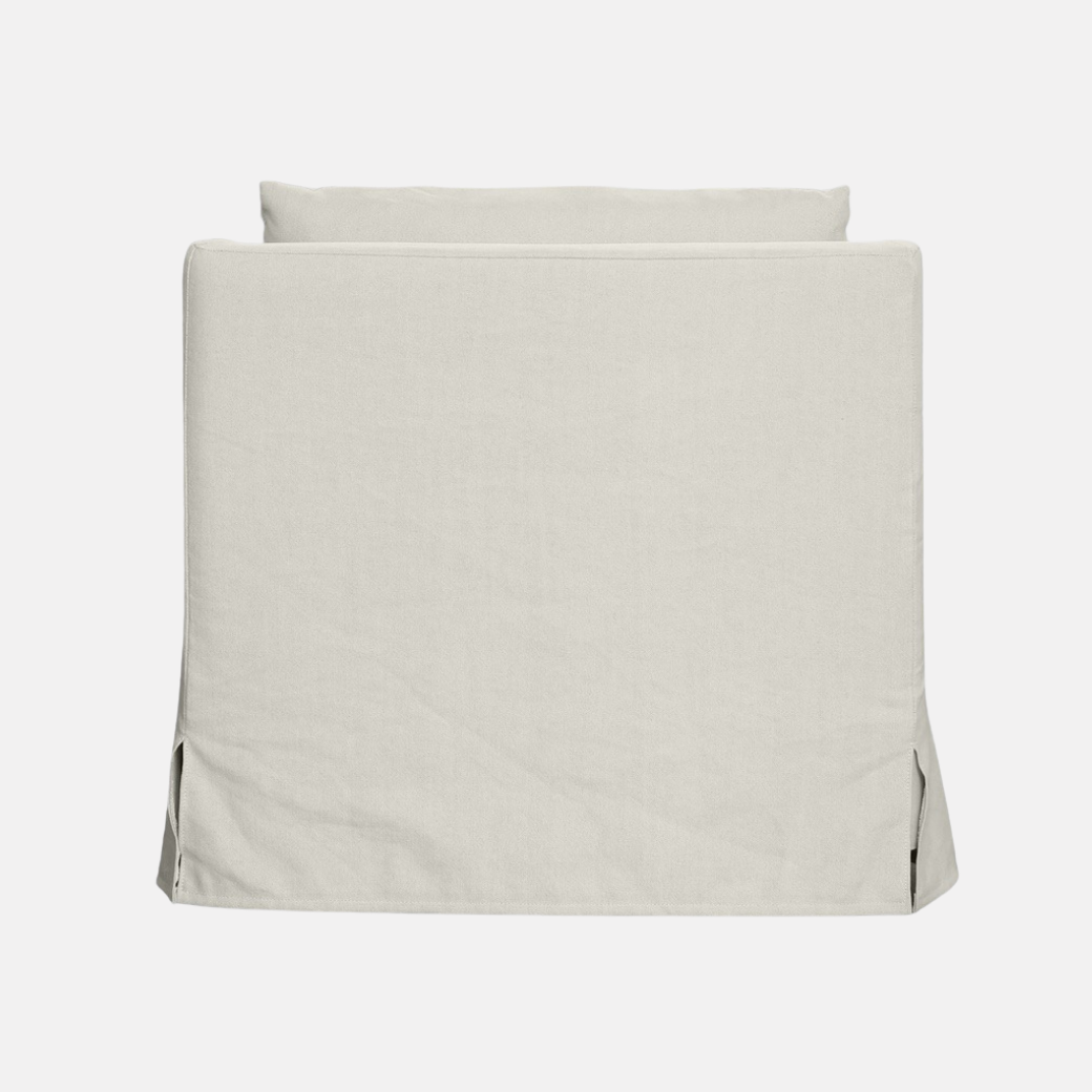 Provincial Slipcover Armchair - Salt & Pepper