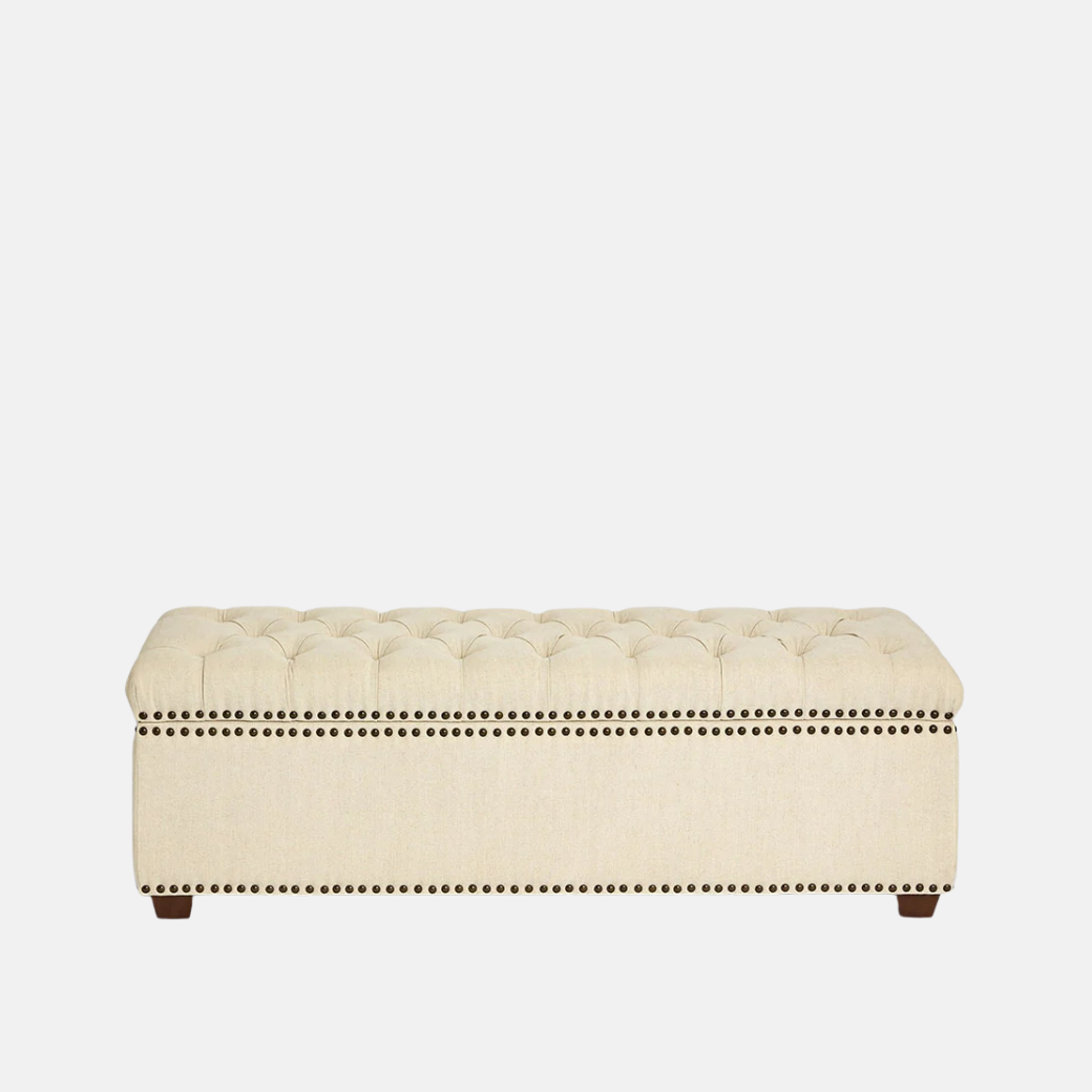 Queenie Linen Storage Ottoman
