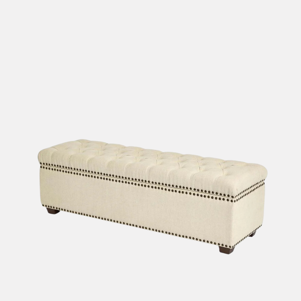 Queenie Linen Storage Ottoman