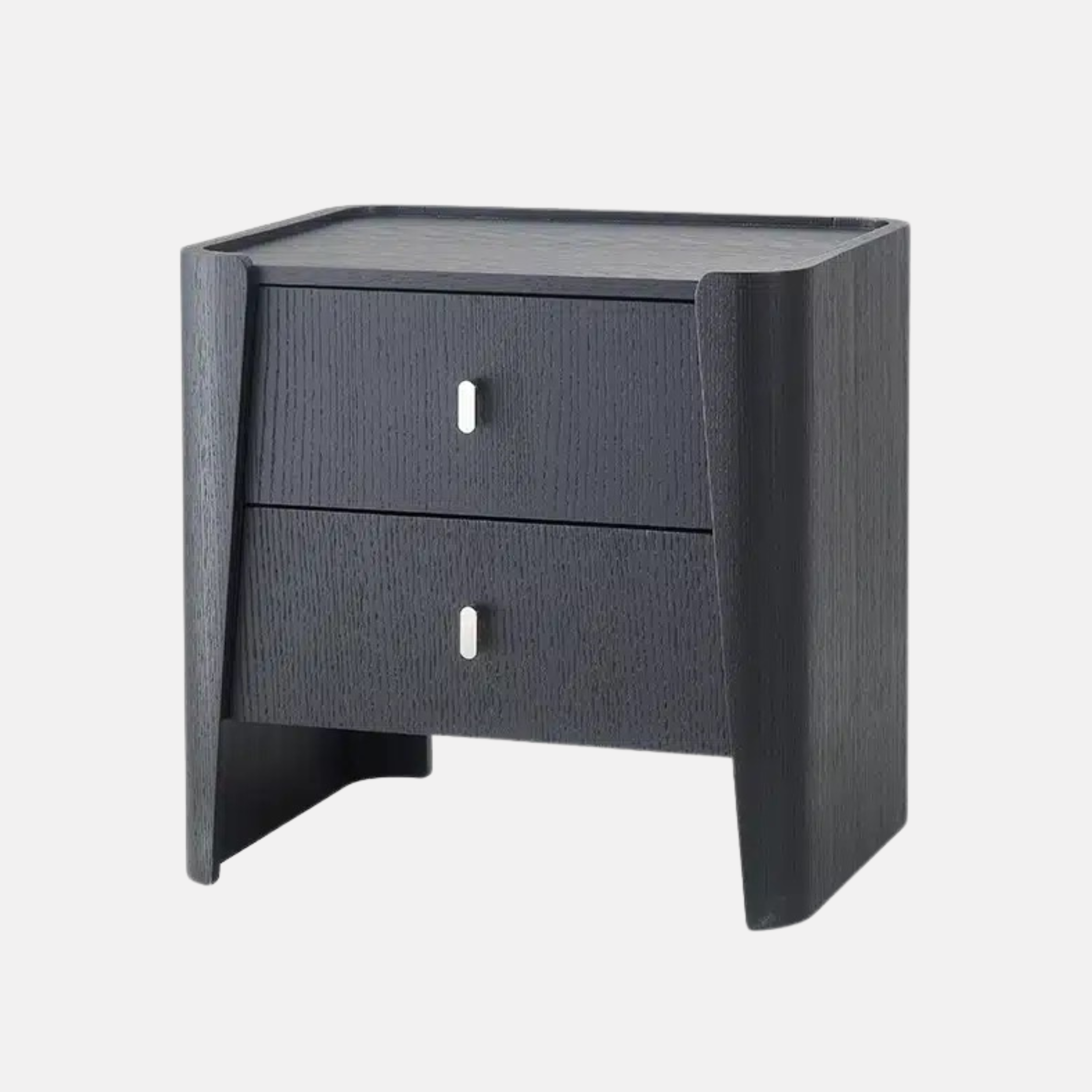 Regent 2 Drawer Bedside - Black