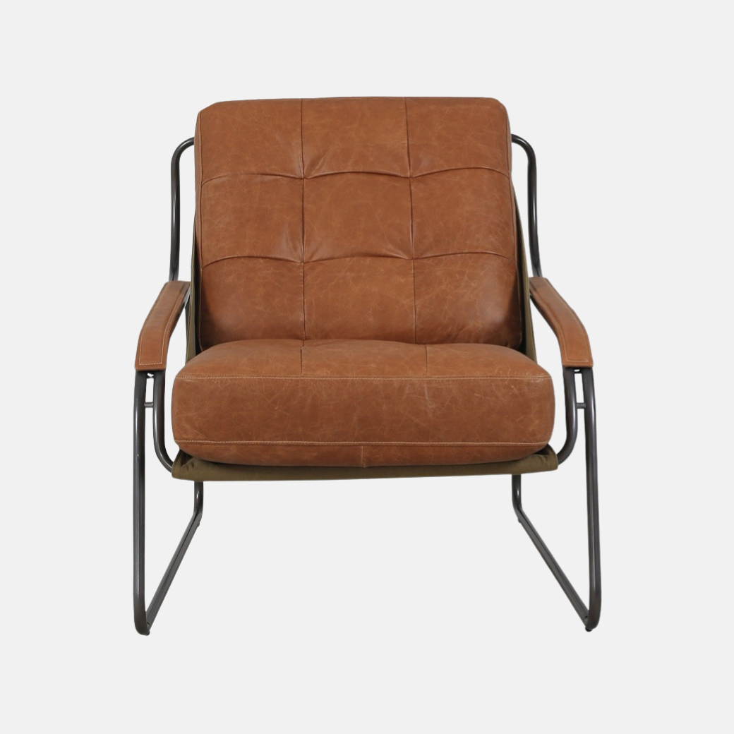 Pandora Leather Armchair - Brown