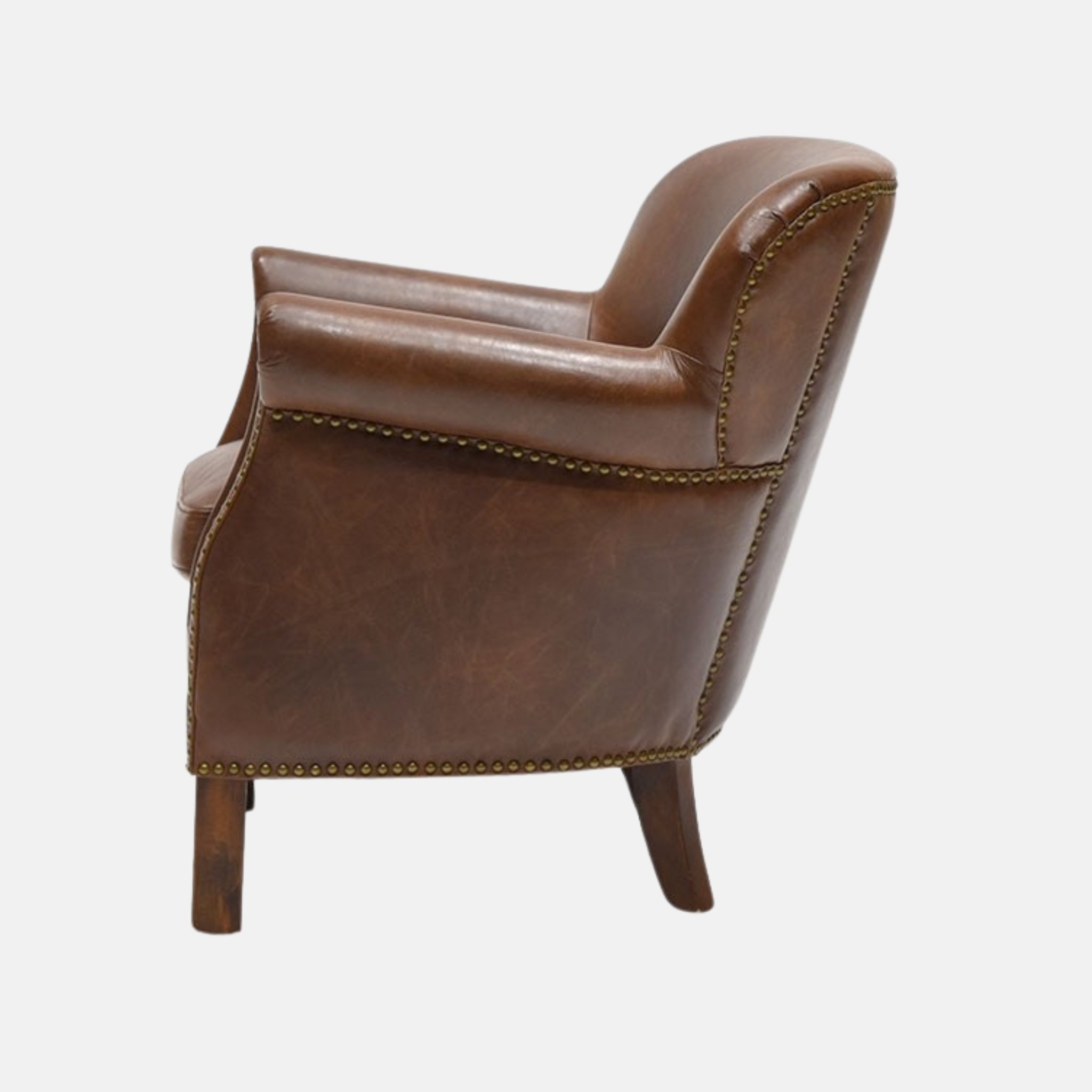 Rhodes Leather Armchair - Brown