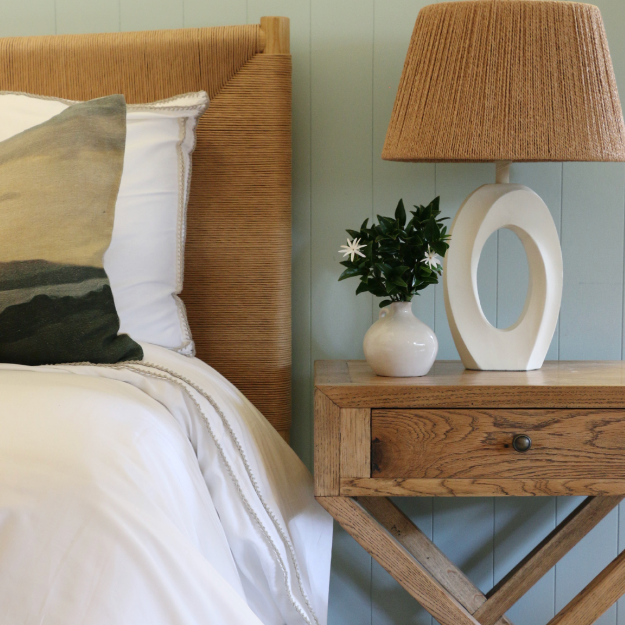 Ramona Bedside - Natural Oak