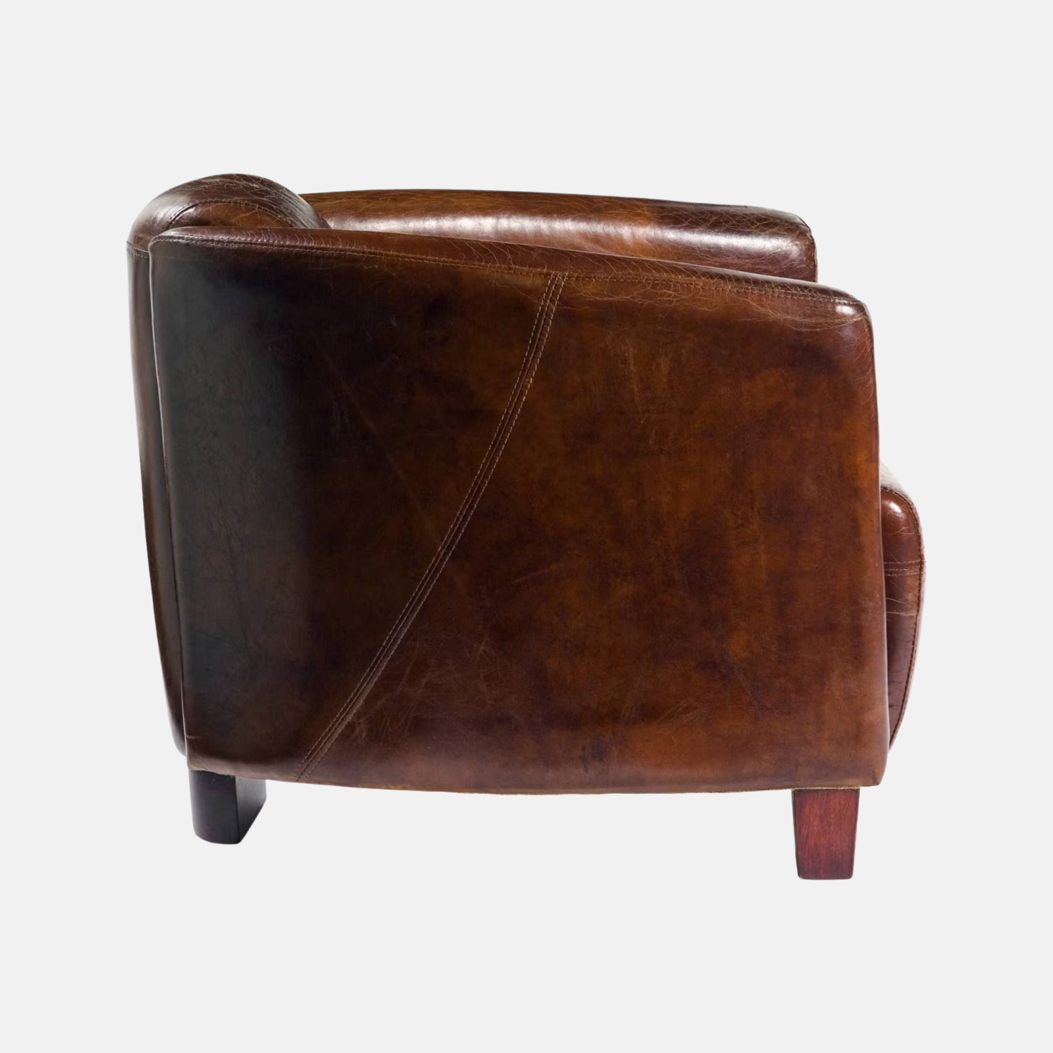 Rocket Leather Armchair - Cigar Brown