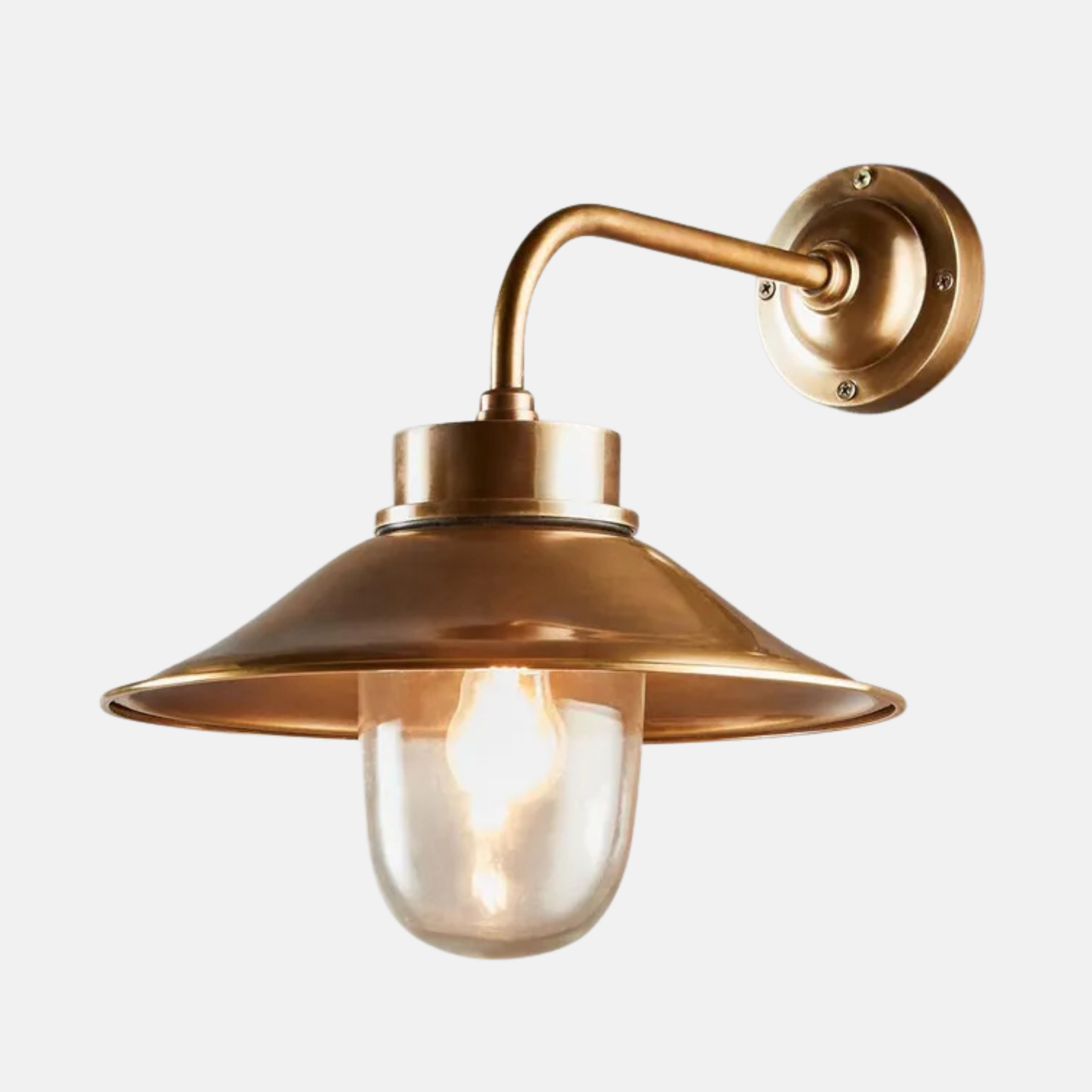 Sandhurst Outdoor Wall Light - Brass