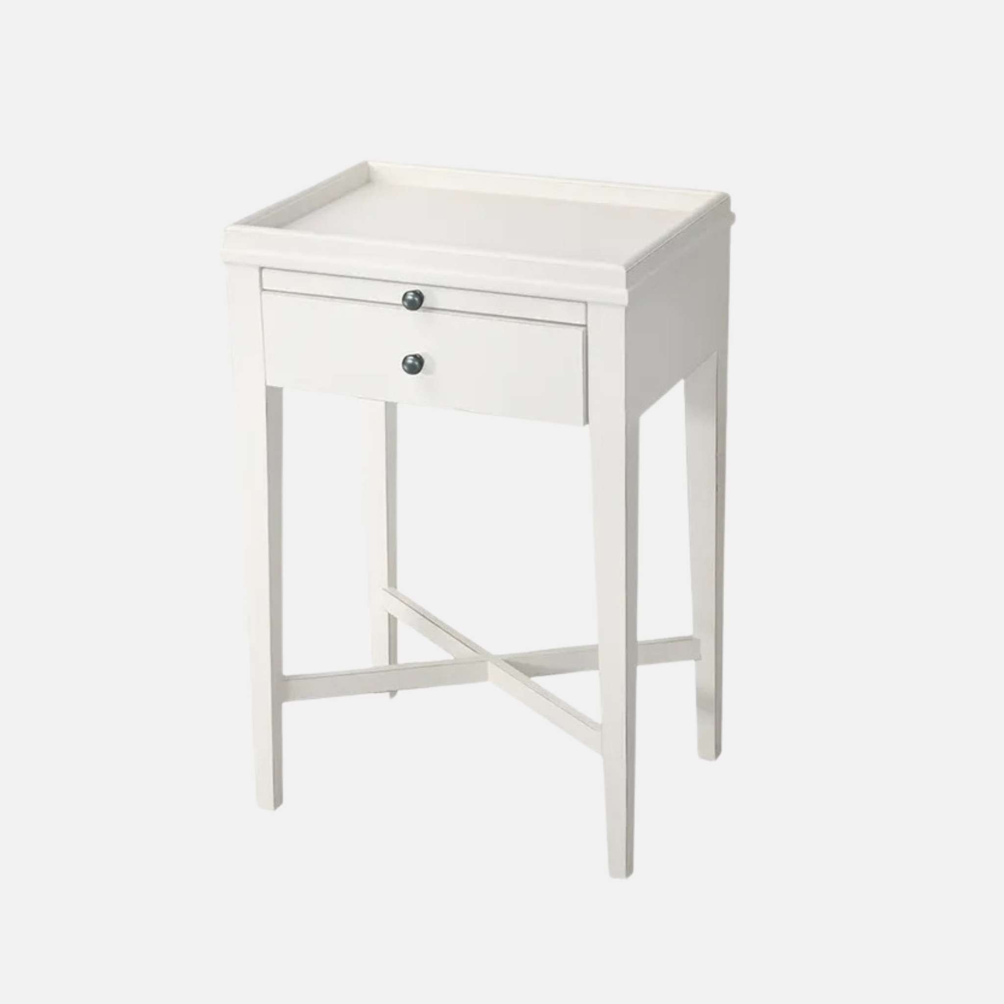 Saskia Bedside Table - White