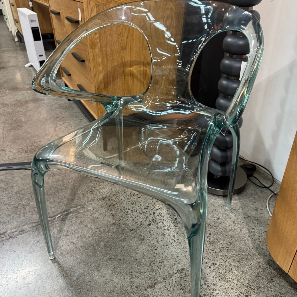 Saturn Clear Dining Chair Emerald