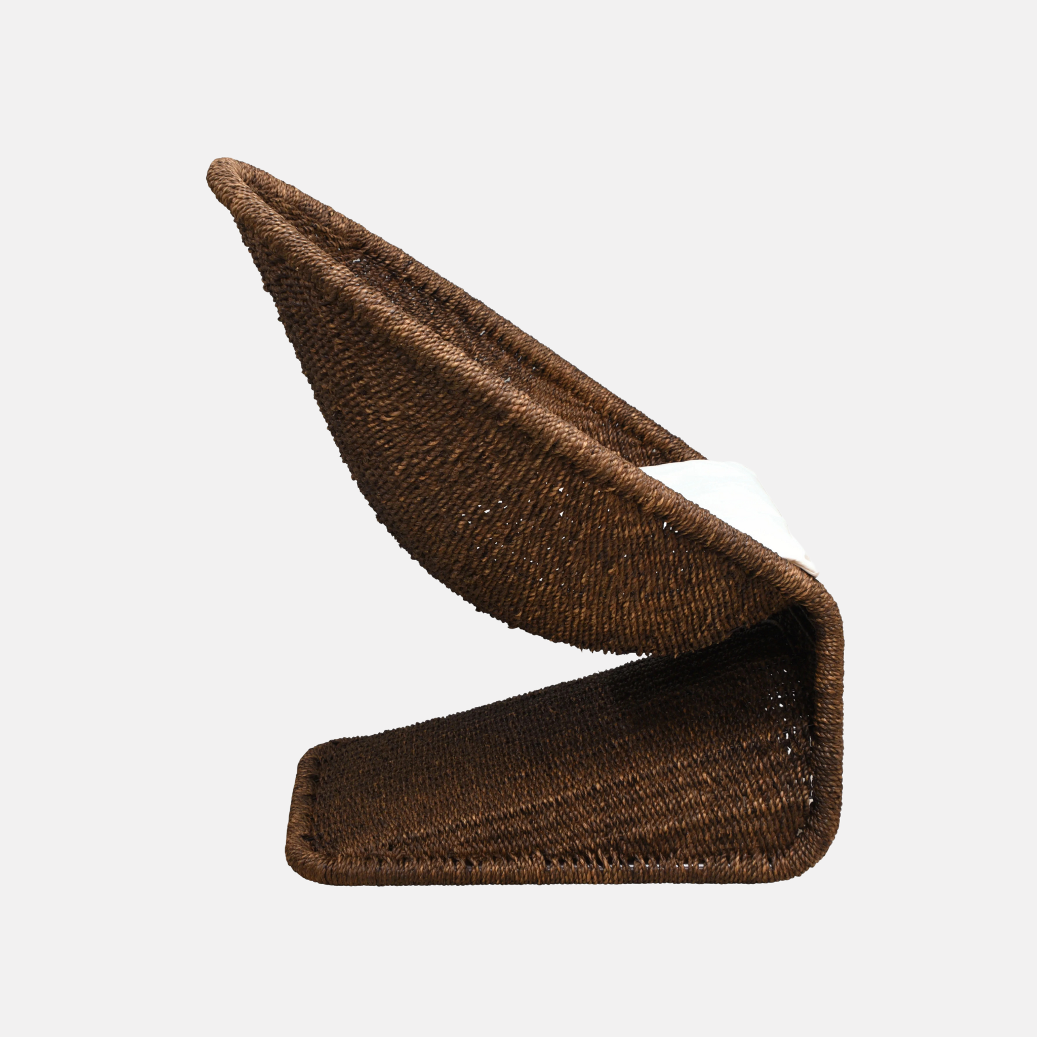 Scoop Rope Armchair - Chocolate