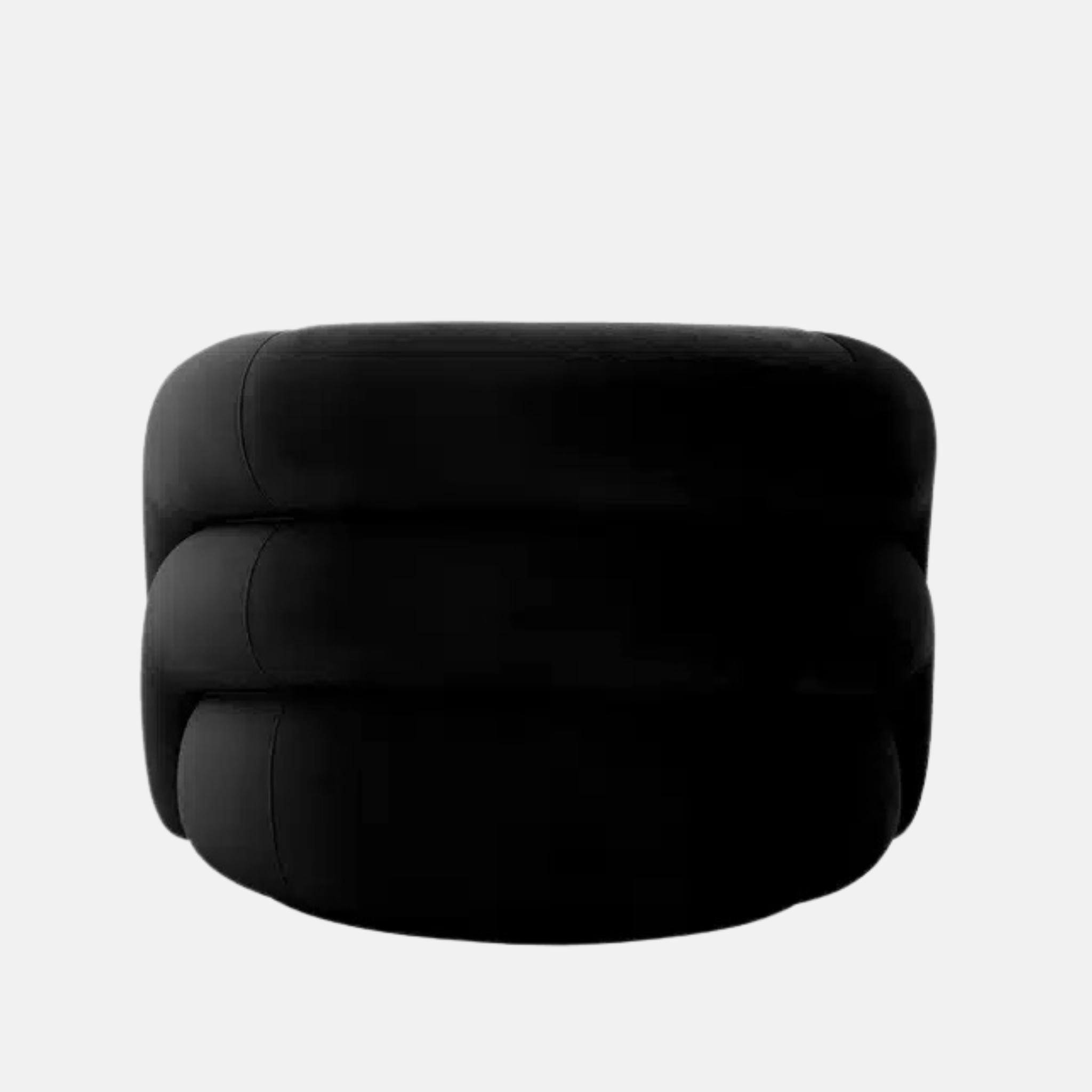 Seattle Velvet Swivel Armchair - Charcoal