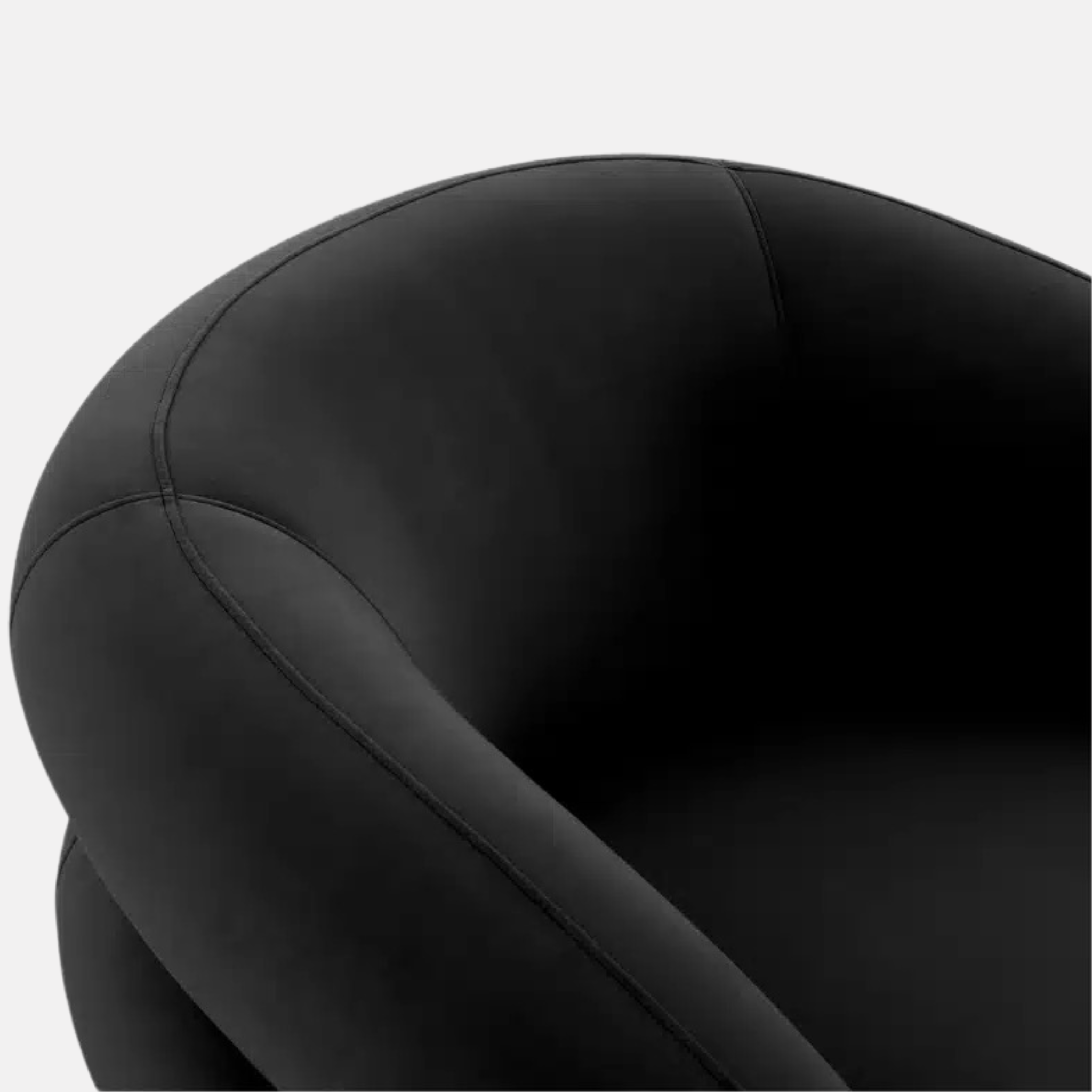 Seattle Velvet Swivel Armchair - Charcoal
