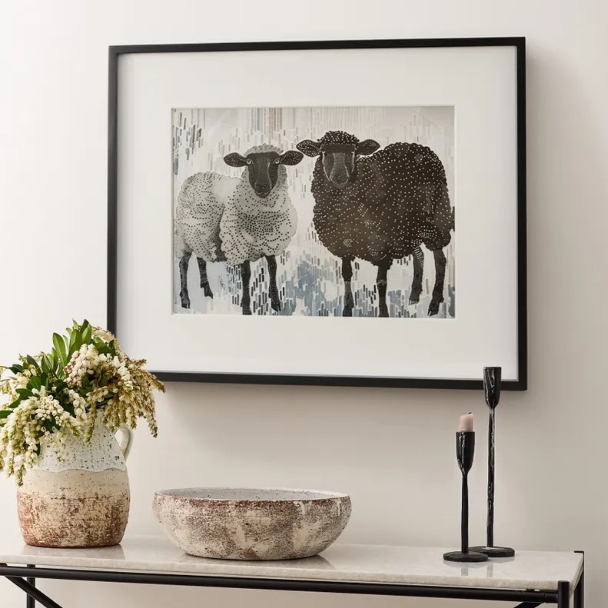 Standing Sheep Wall Art