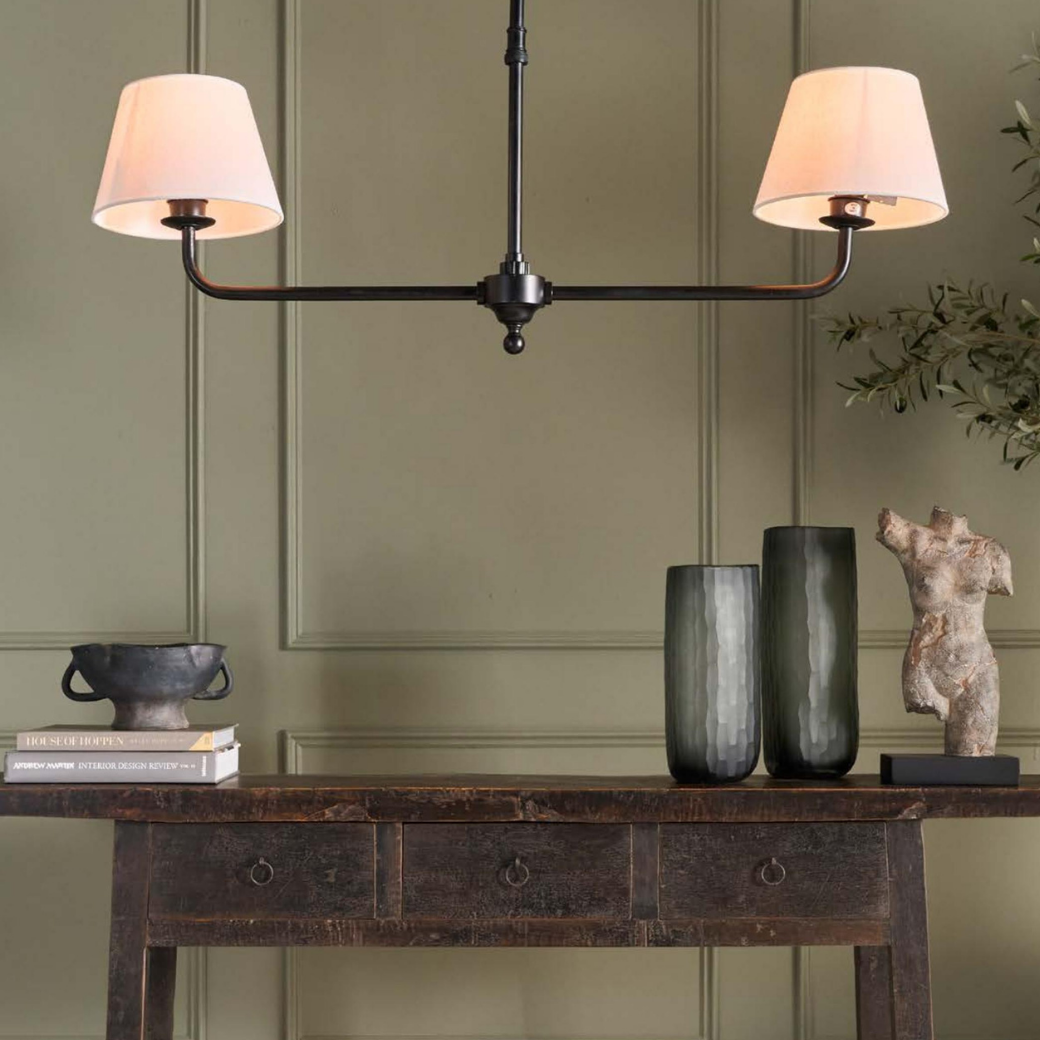 Sheridan Two Arm Pendant - Black