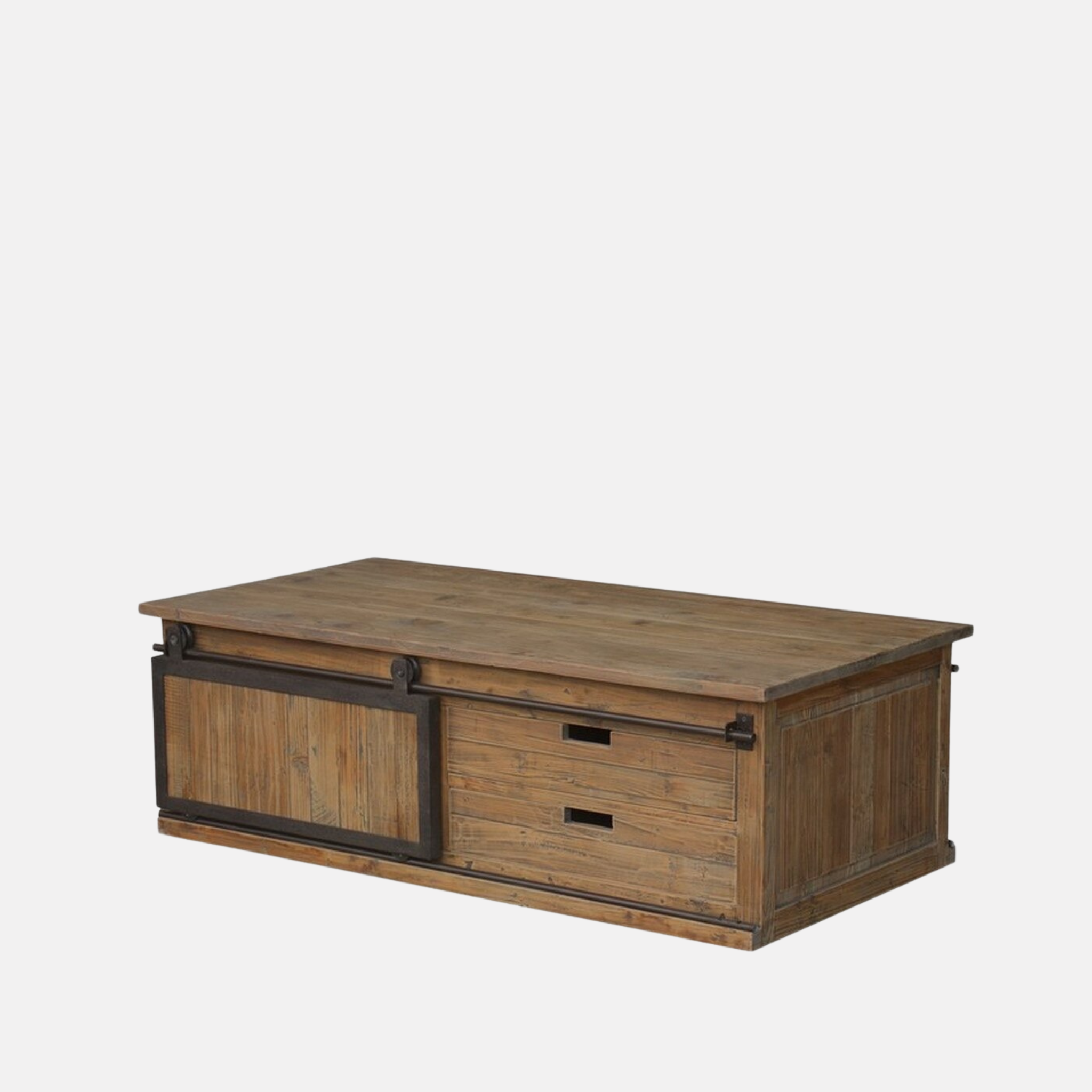 Sliding Door Pine Coffee Table