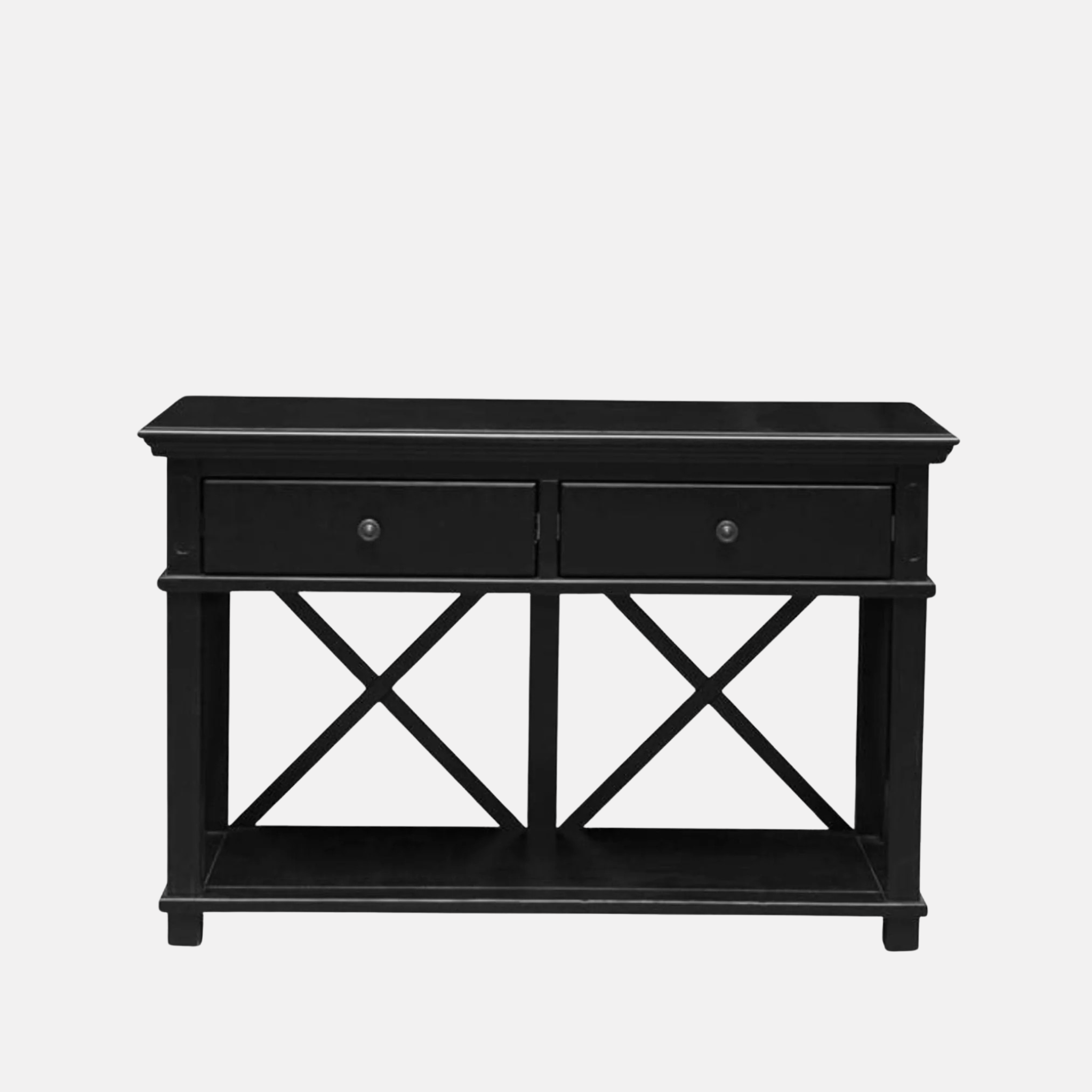 Sorrento Two Drawer Console - Black