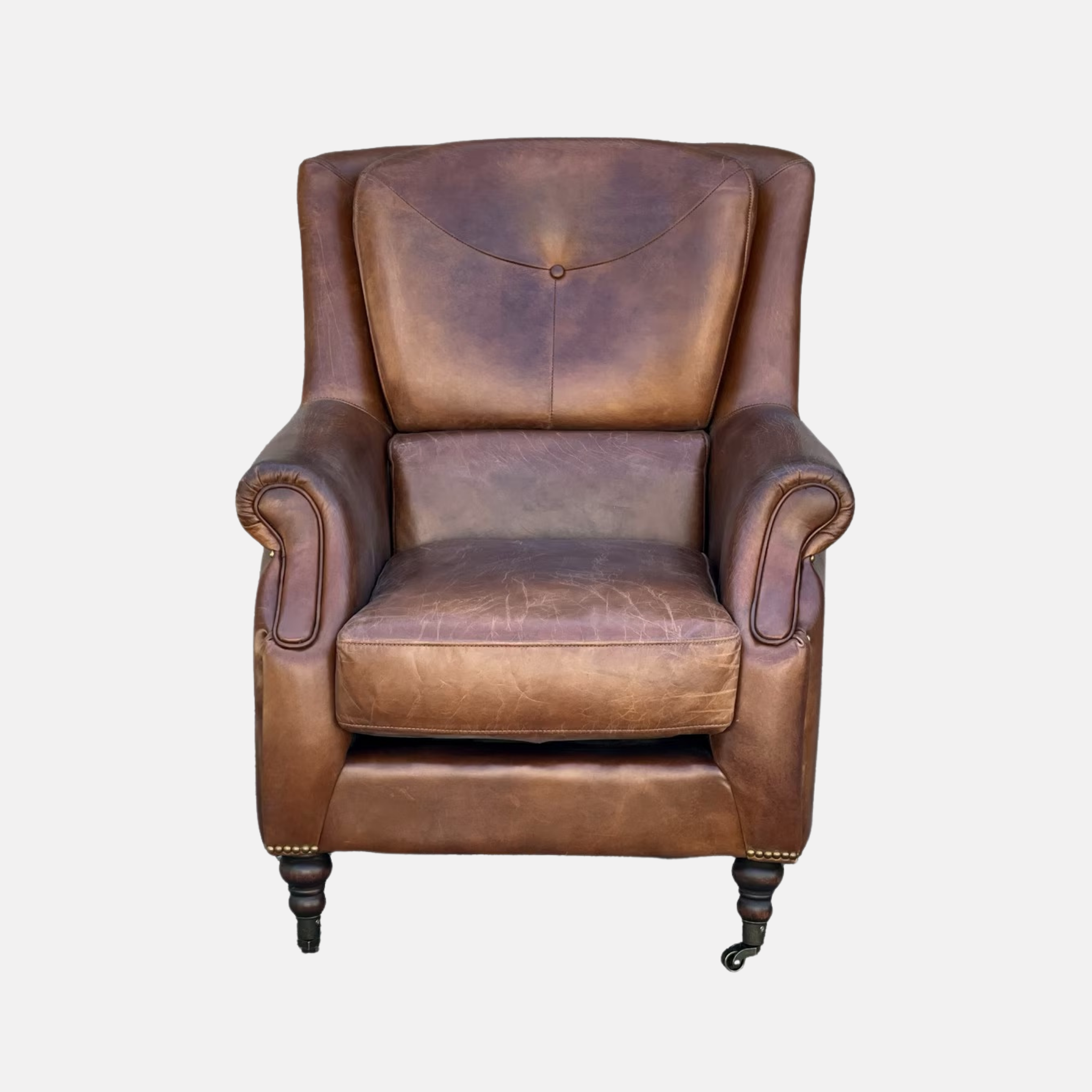 Springfield Leather Armchair - Vintage Cigar