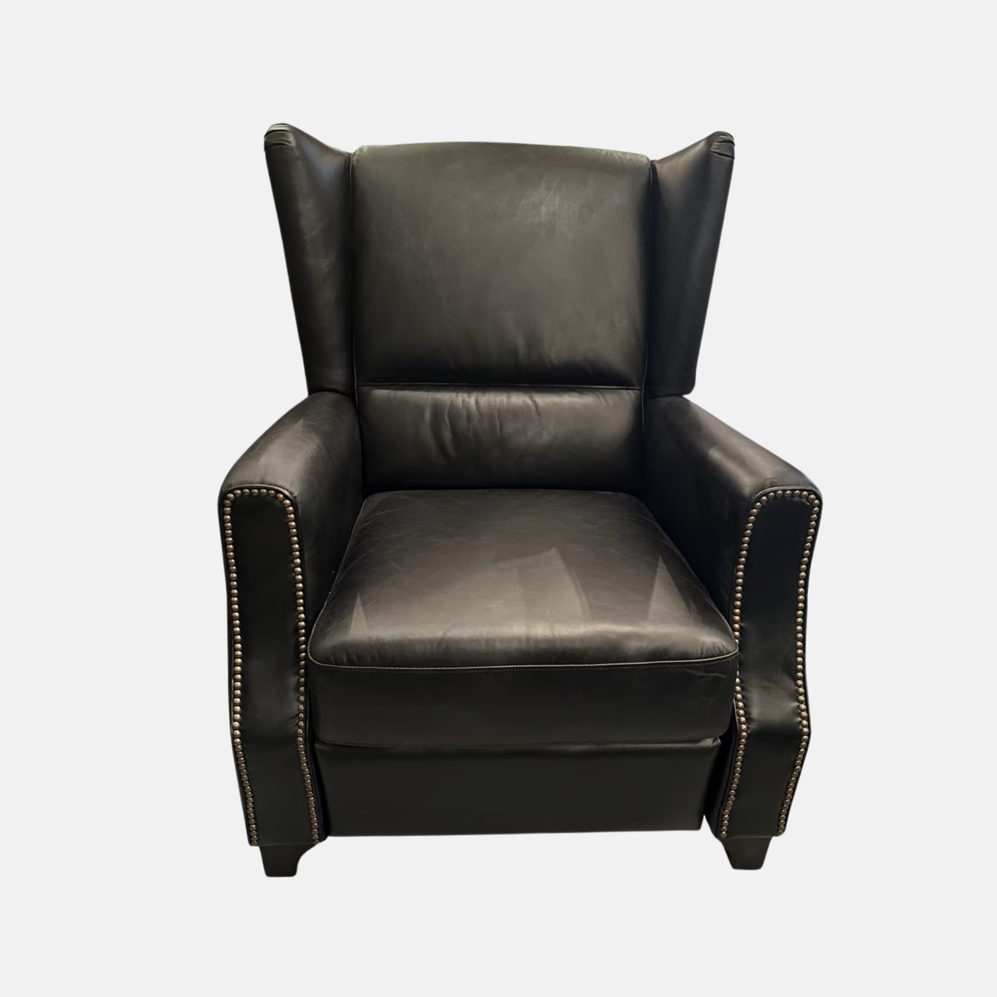Stratford Leather Recliner Armchair - Black