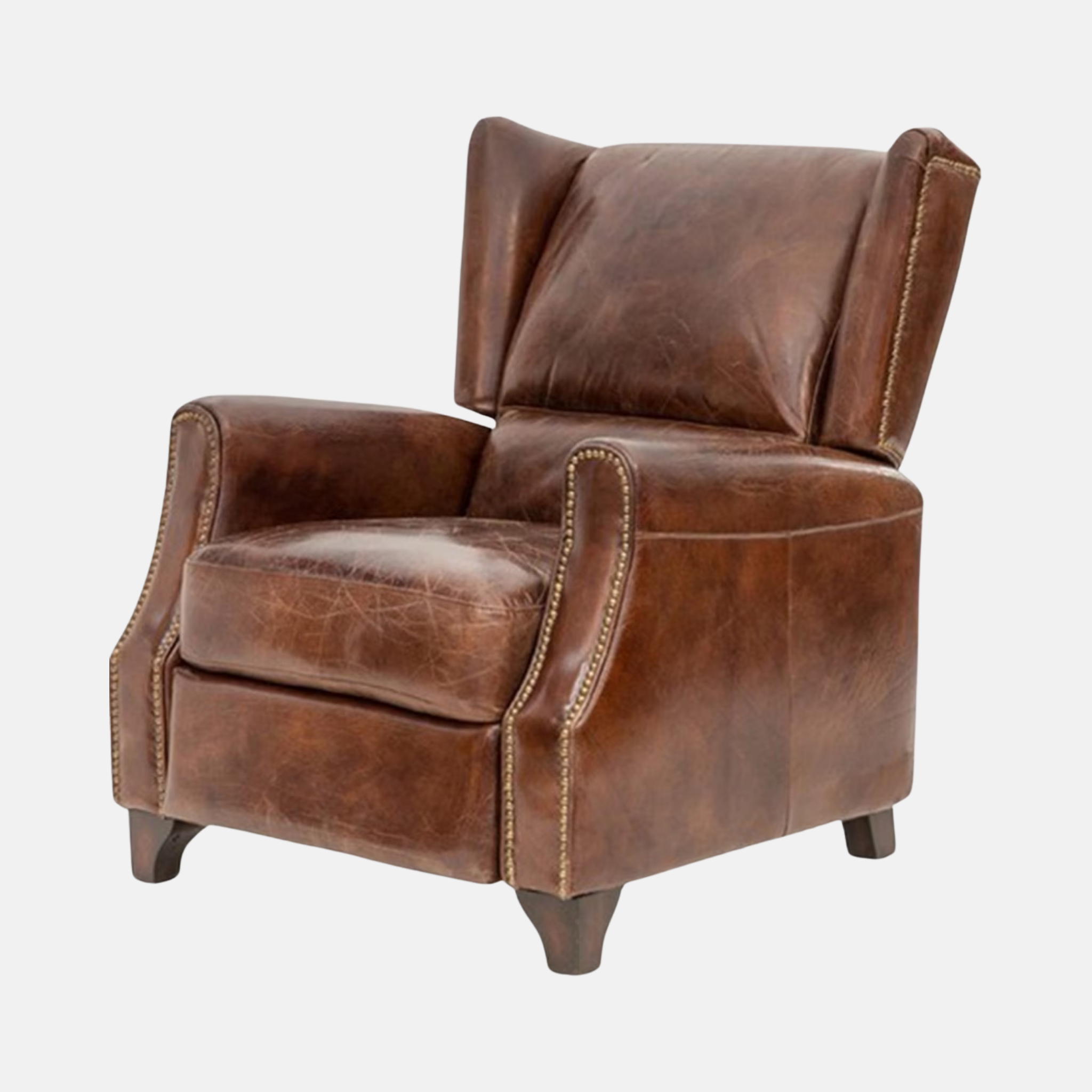 Stratford Leather Recliner Armchair - Brown