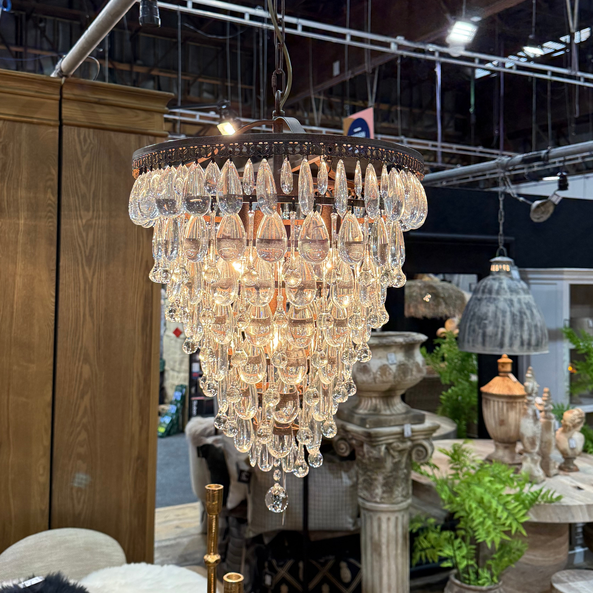 Teardrop Crystal Chandelier