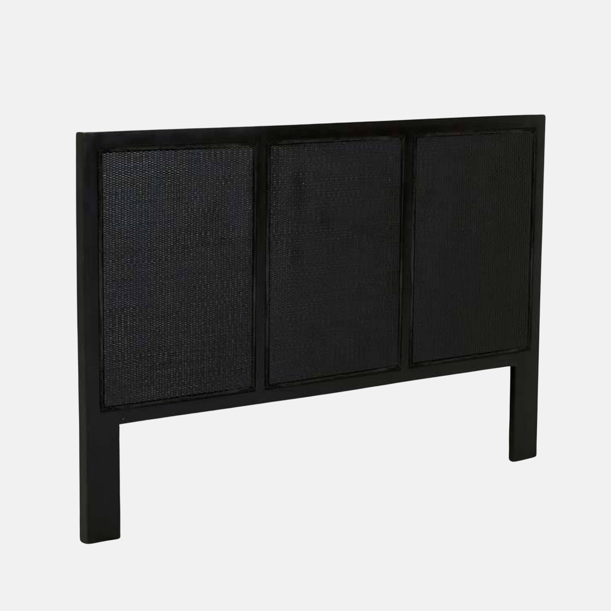 Tennyson Woven Super King Bedhead - Black