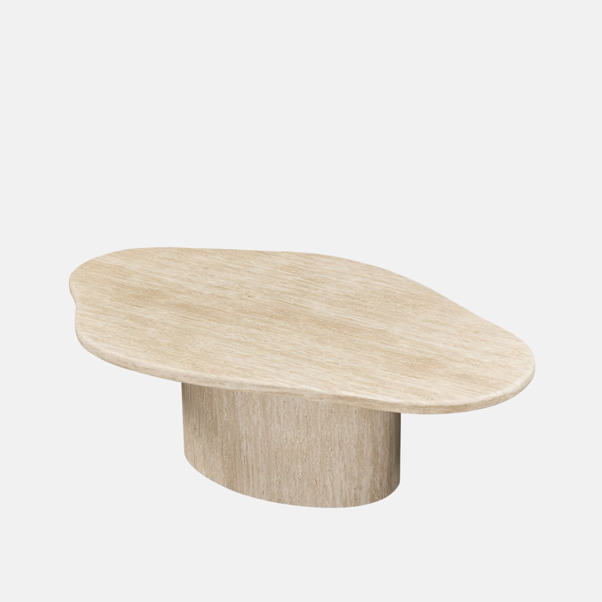 Wave Travertine Coffee Table