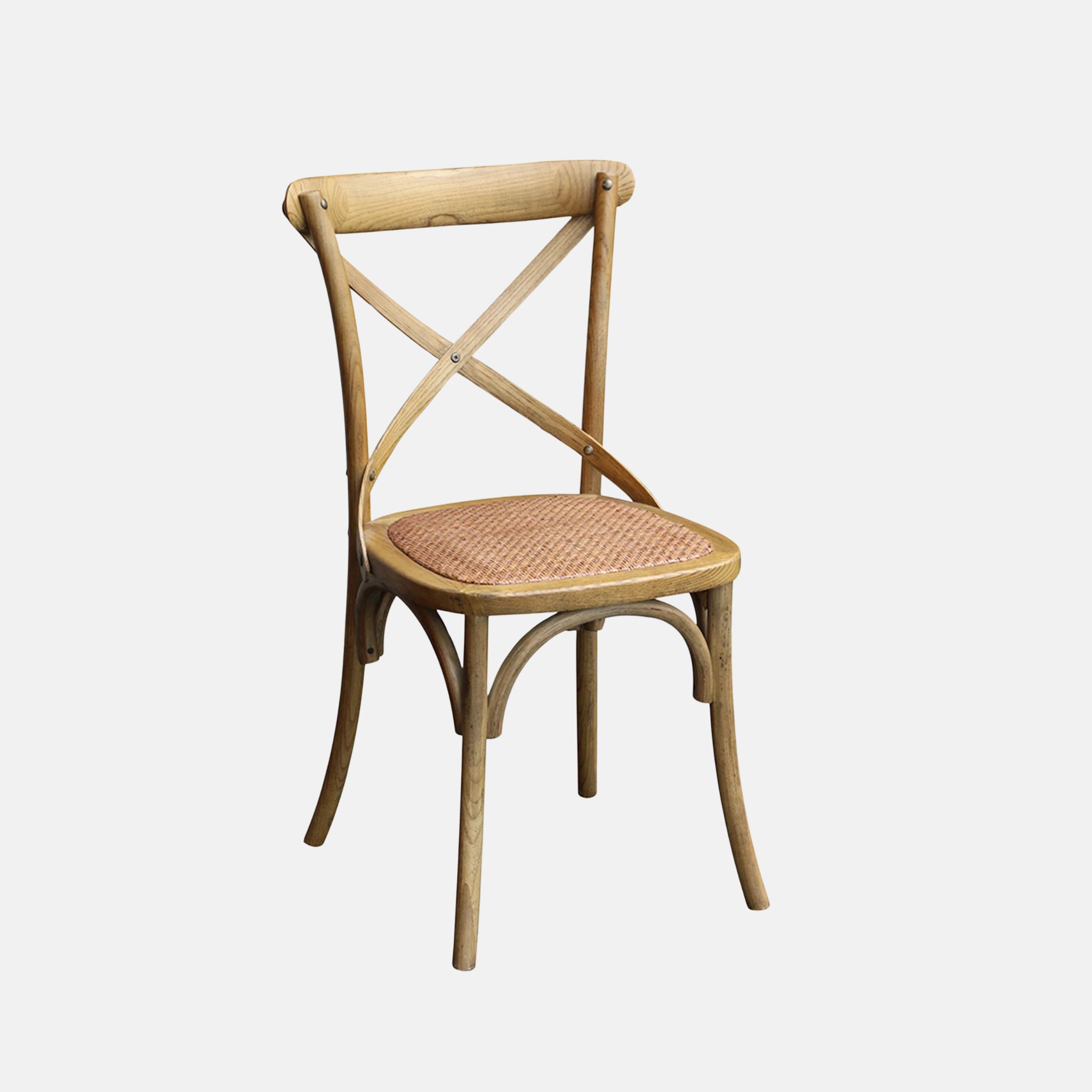 Cross Back Elm Dining Chair