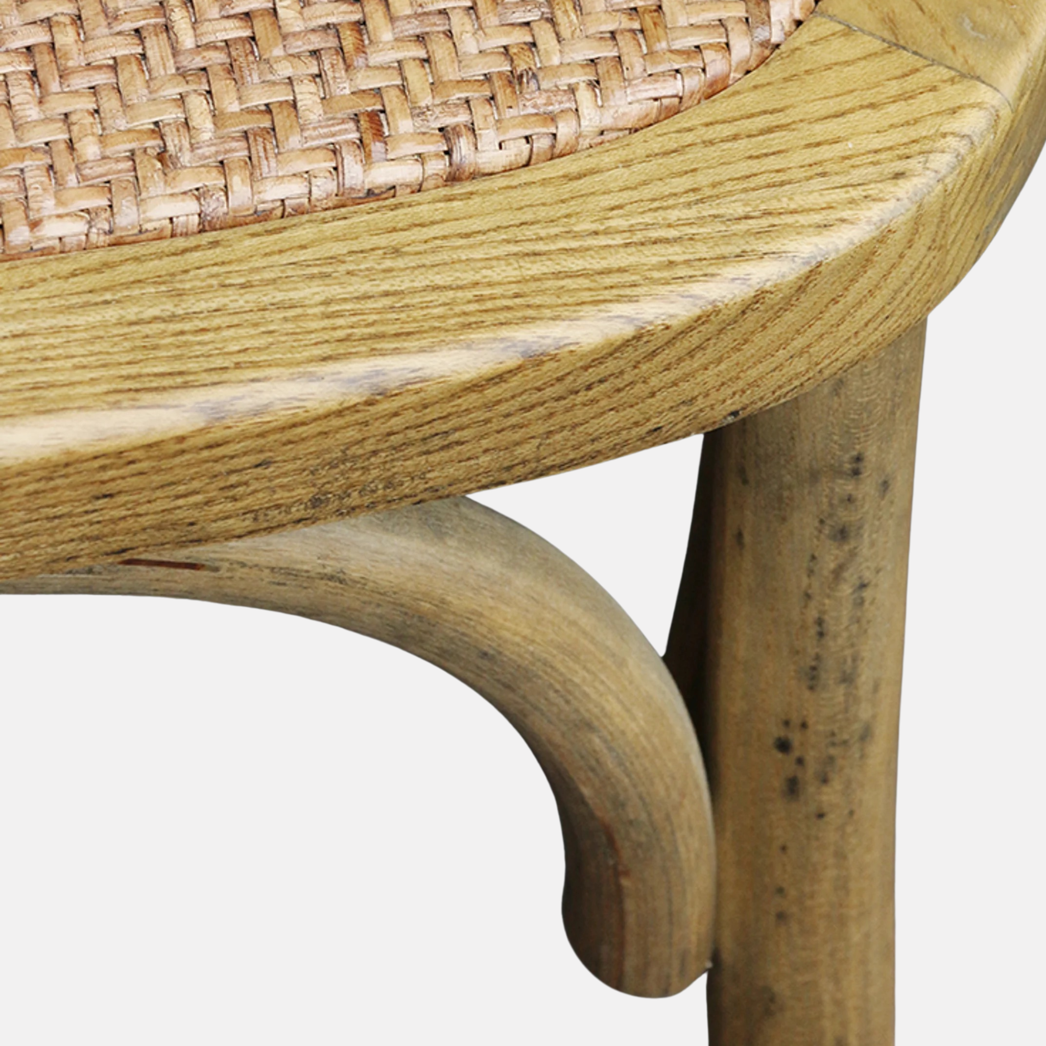Cross Back Elm Dining Chair