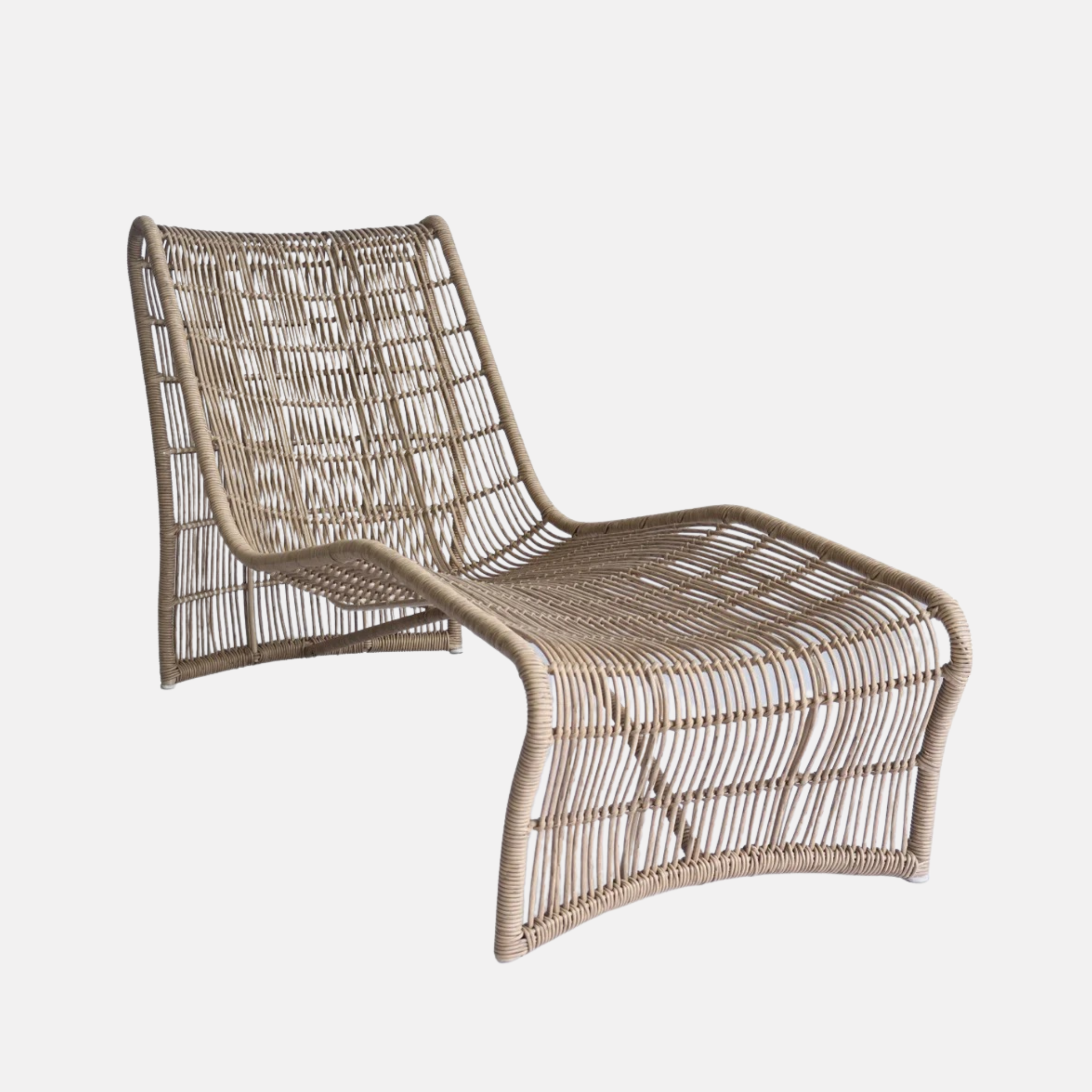 Wave Outdoor Lounger - Natural