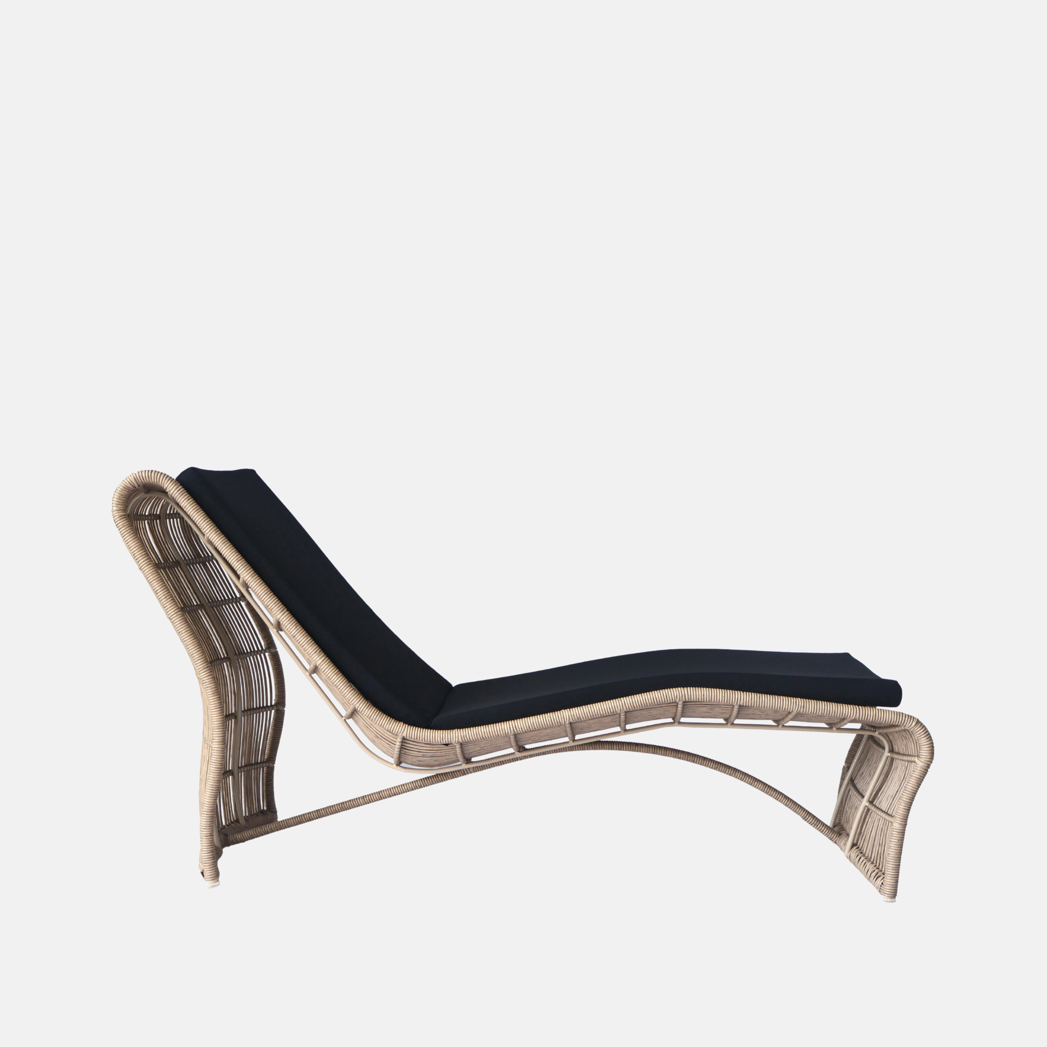 Wave Outdoor Lounger - Natural