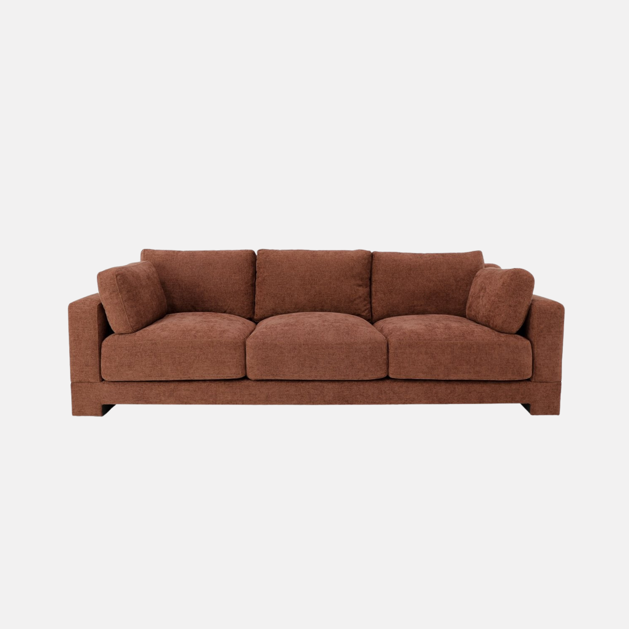 Western 3 Seater Sofa – Rust